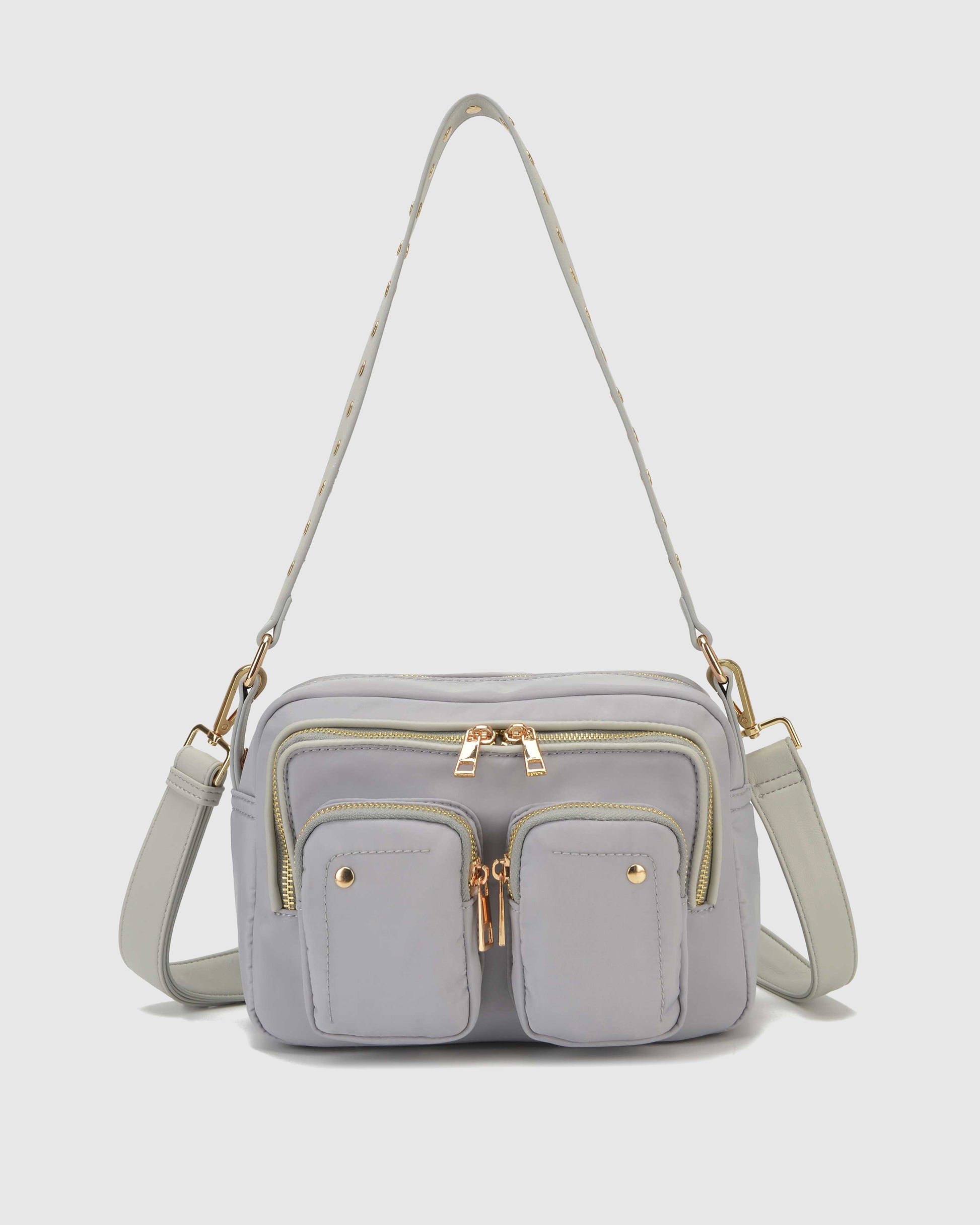 Núnoo Ellie Recycled Nylon Light Grey w. Gold Medium