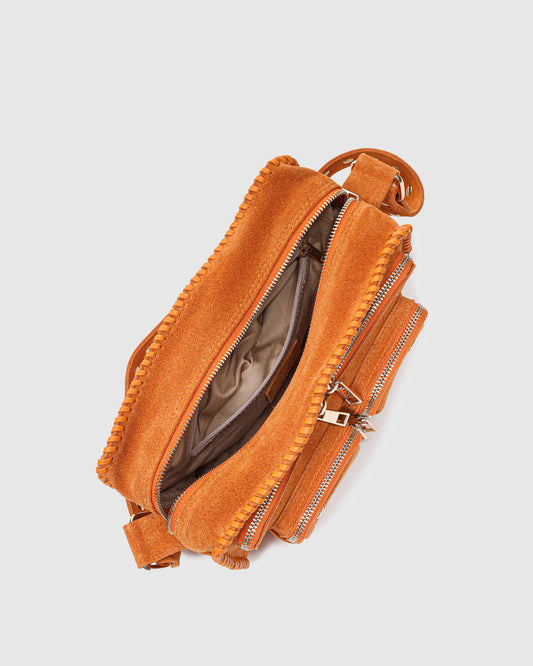 Núnoo Ellie Stitch Suede Orange w. Gold Medium Orange