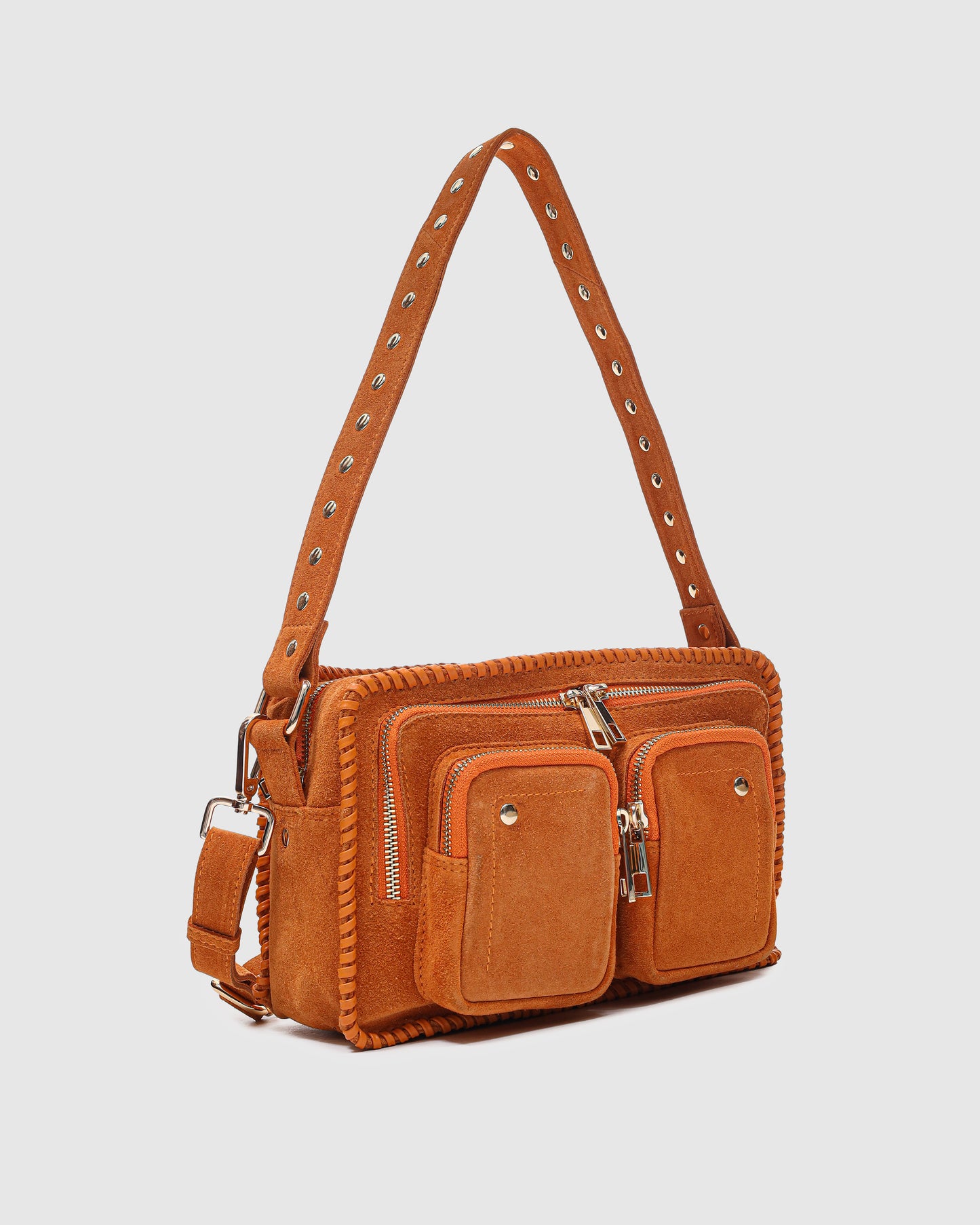 Núnoo Ellie Stitch Suede Orange w. Gold Medium Orange