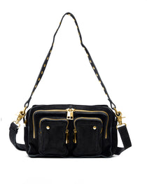 Ellie Suede Black w. Gold