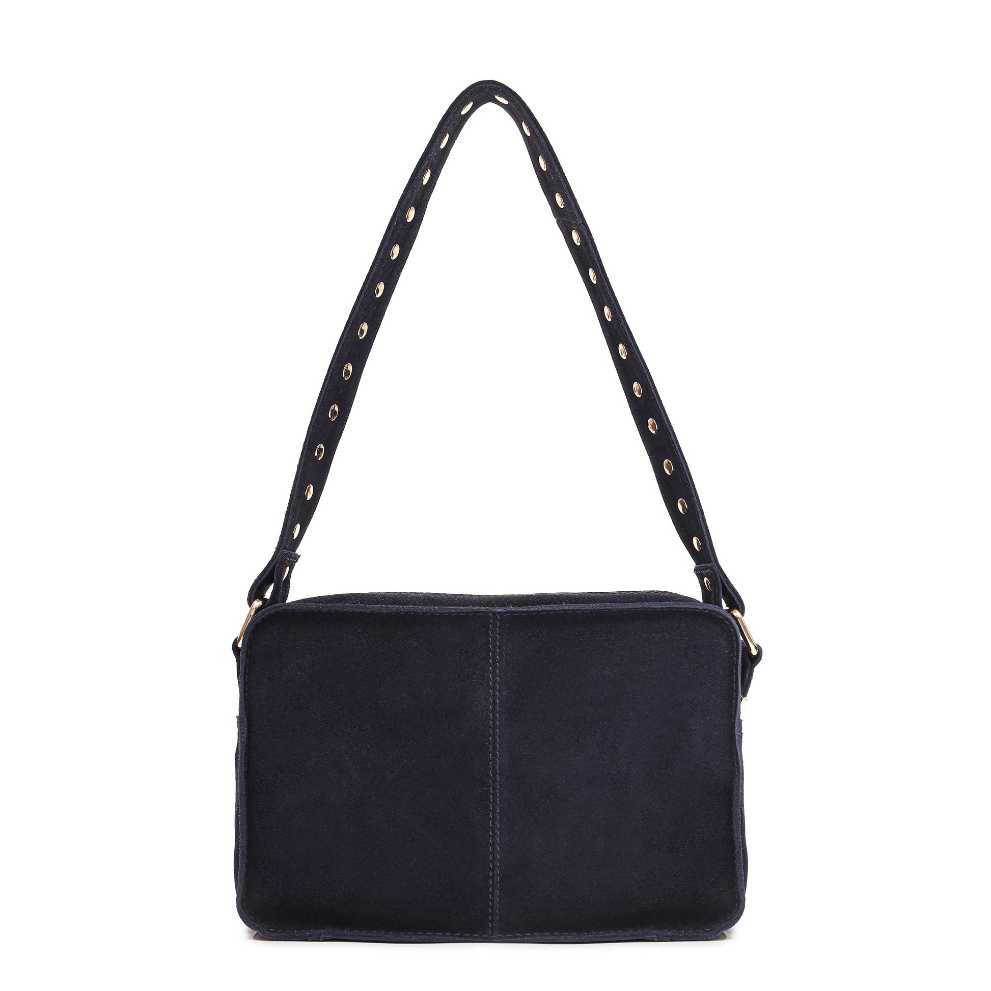 Núnoo Ellie Suede Navy w. Gold Medium Navy