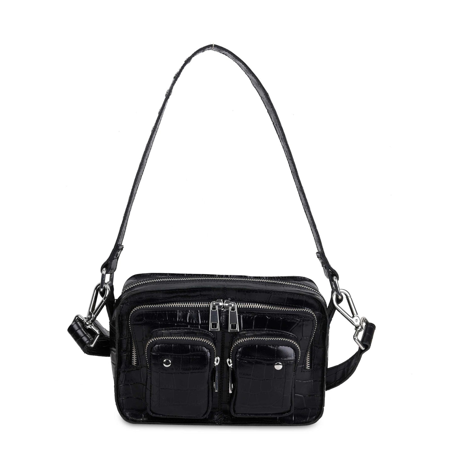 Núnoo Ellie Texas Black w. Antique Silver Shoulder bags Black