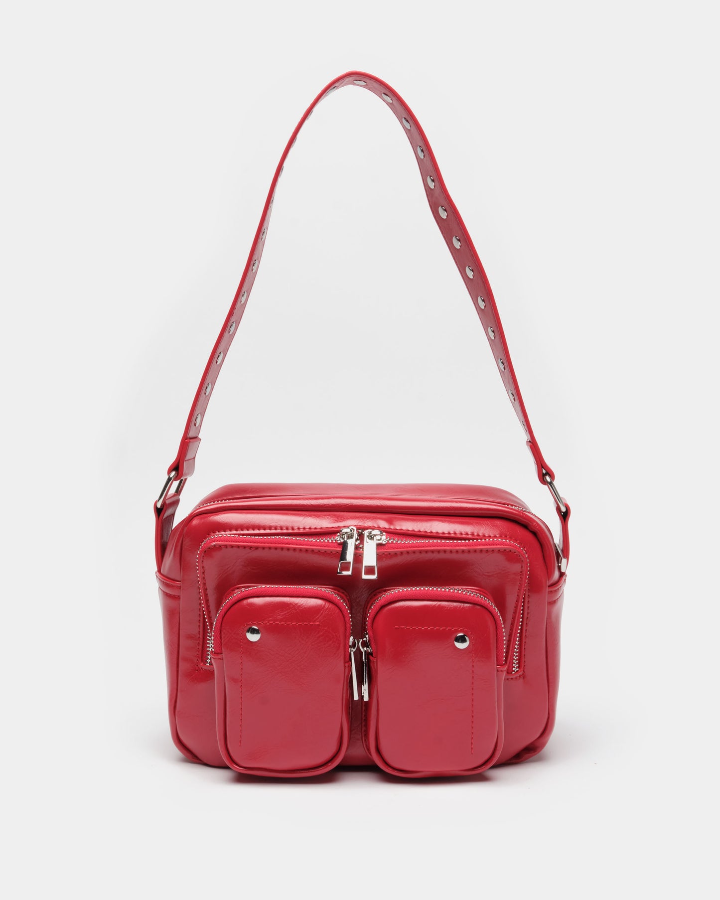 Núnoo Ellie Wrinkle Bright Red Shoulder bags Bright Red