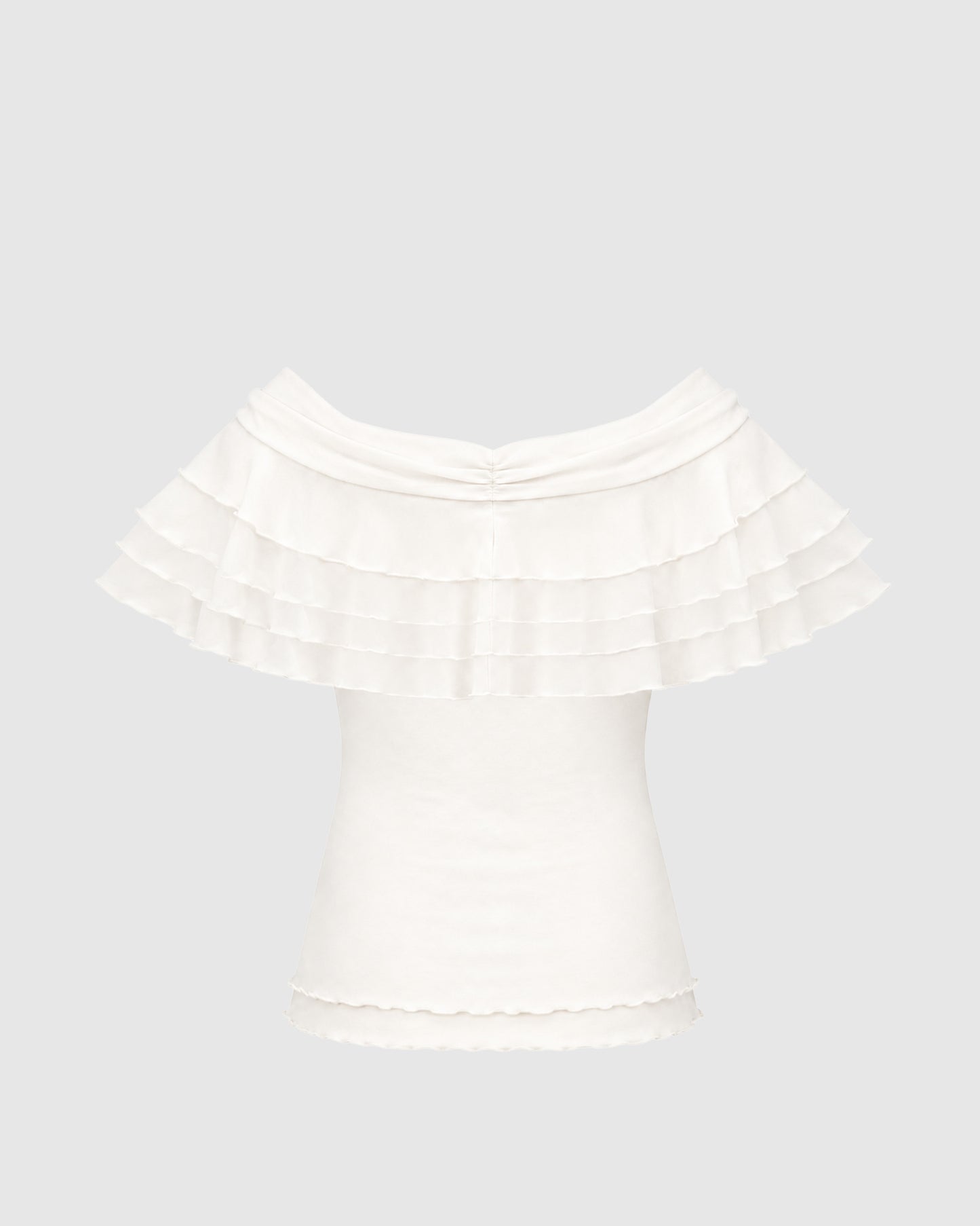 Núnoo Éloise Ruffle Top - Berg Larsen x Núnoo Berg Larsen Ivory