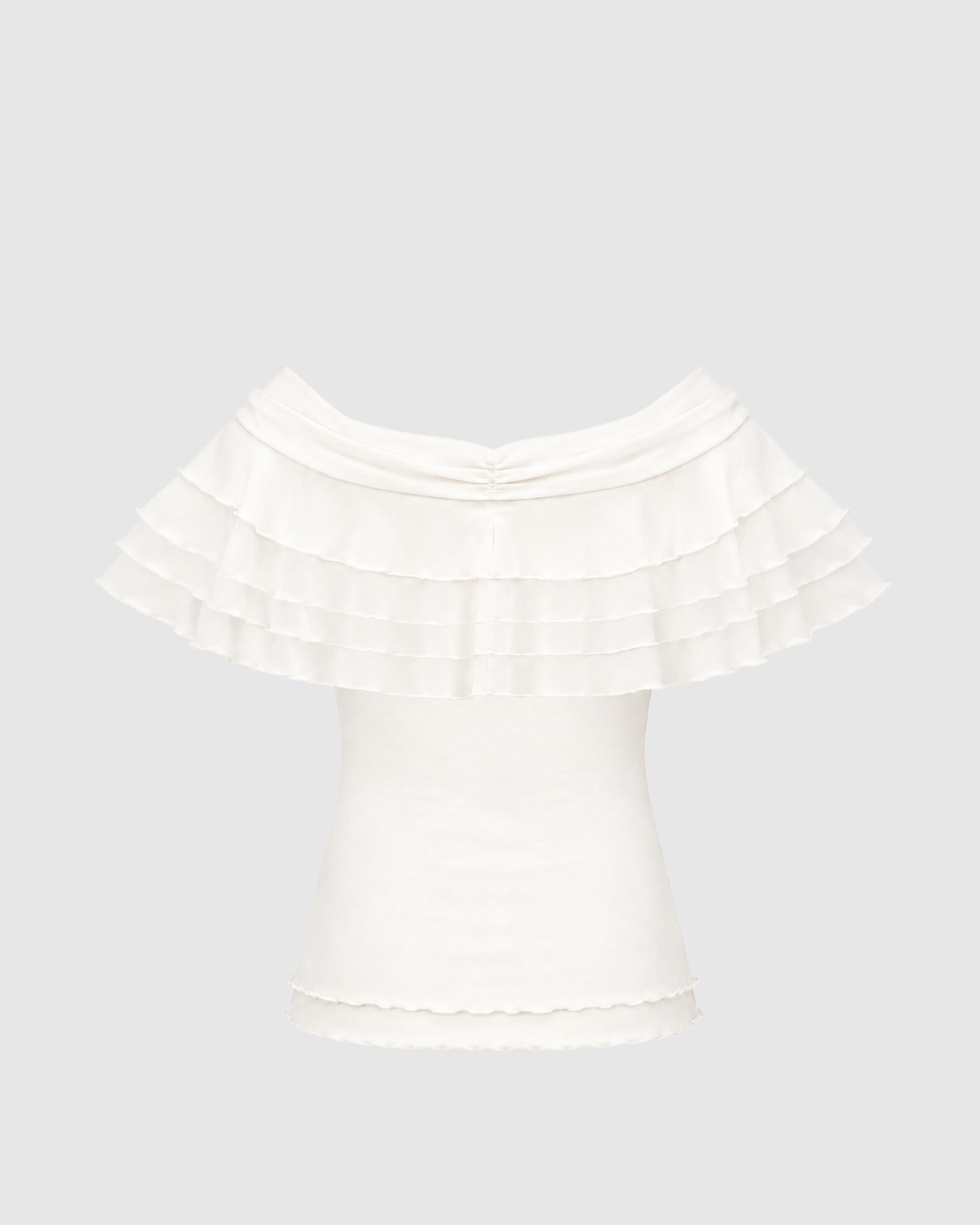 Núnoo Éloise Ruffle Top - Berg Larsen x Núnoo Berg Larsen Ivory