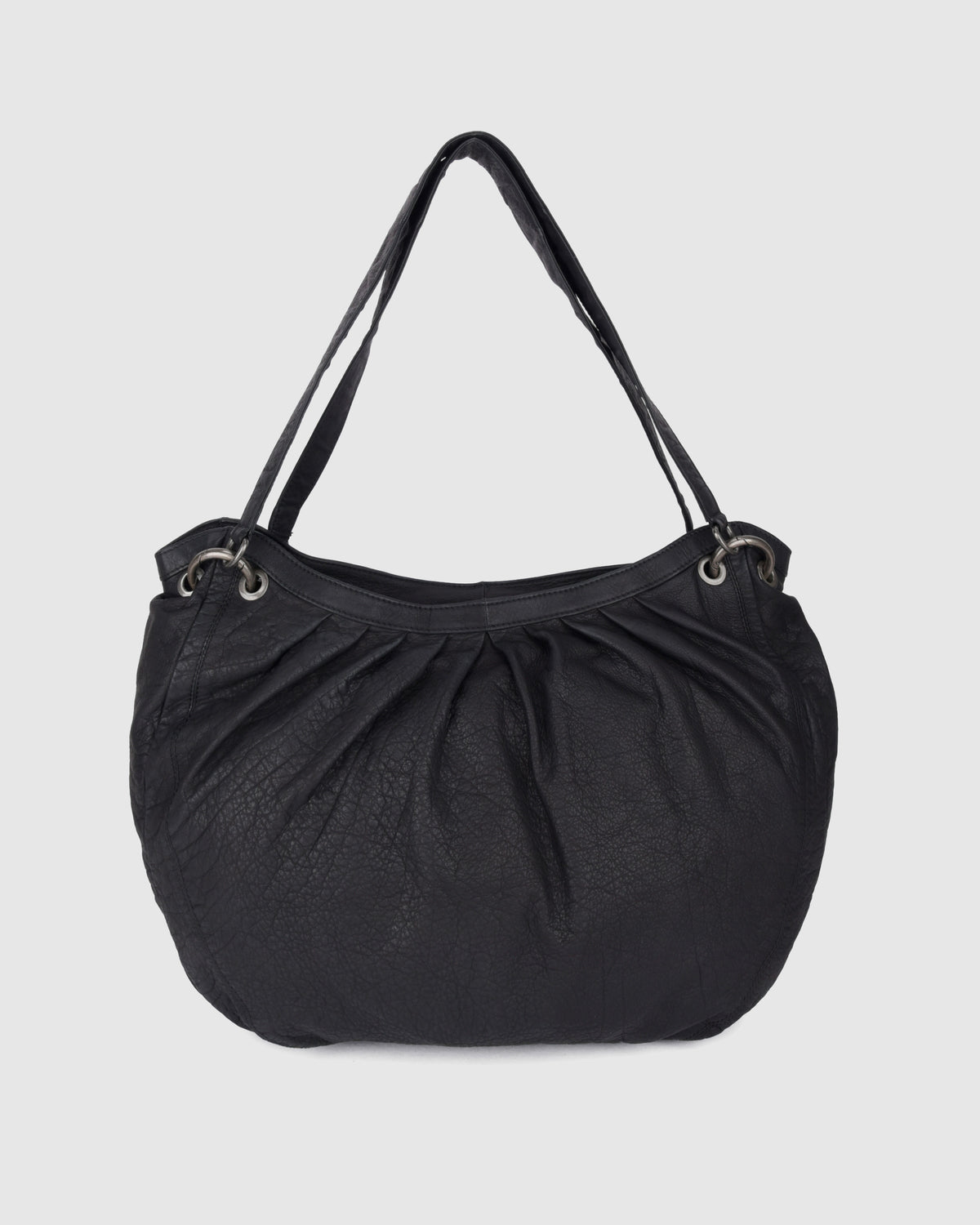 Núnoo Elsa Nail Washed Black w. Antique Silver Large Black