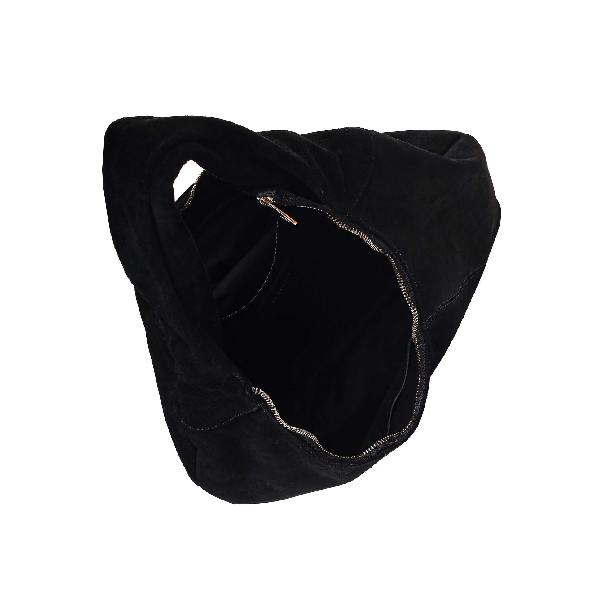 Núnoo Gabi Suede Black w. Gold Maxi Black