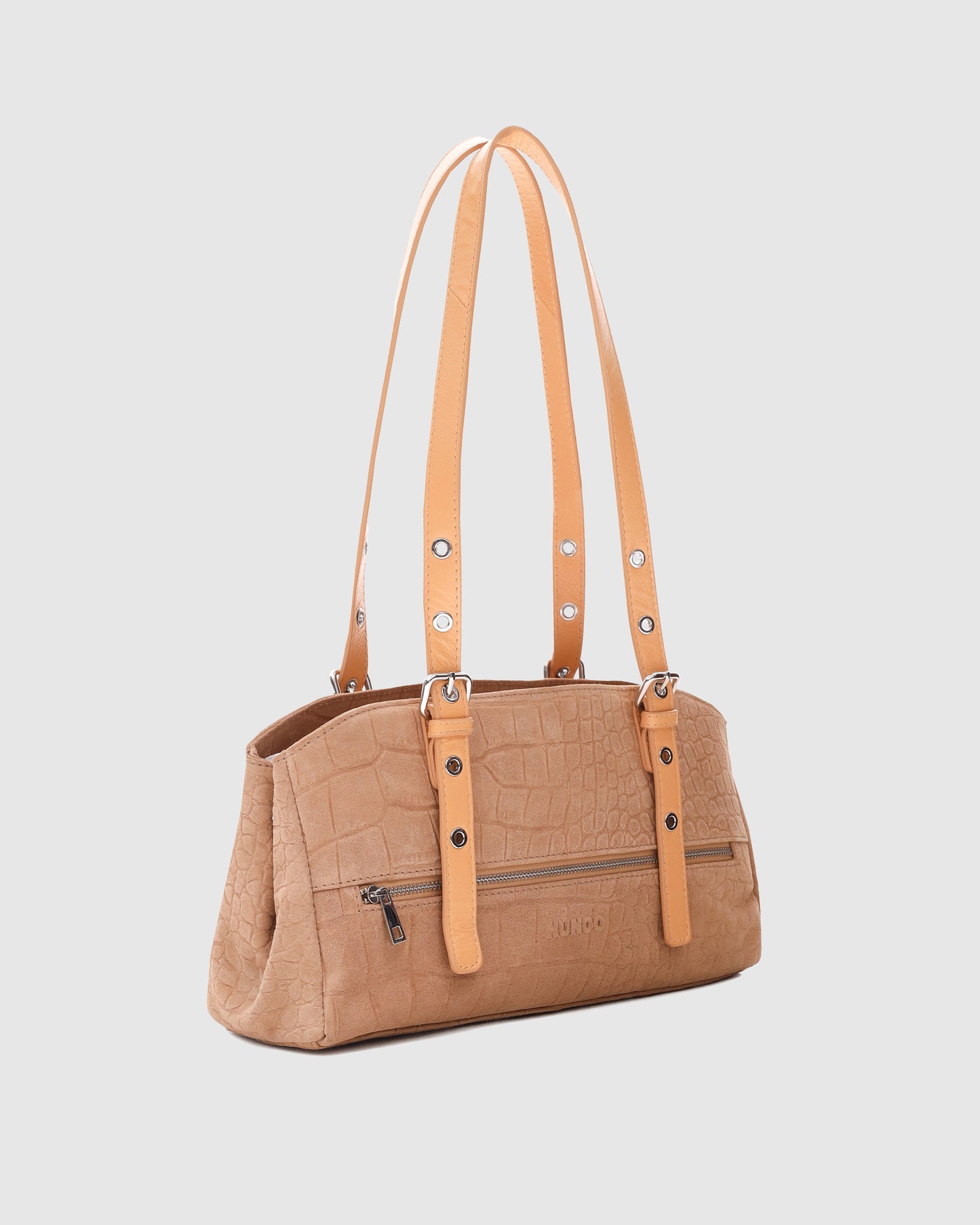 Núnoo Hazel Scale Suede Cream Medium Cream