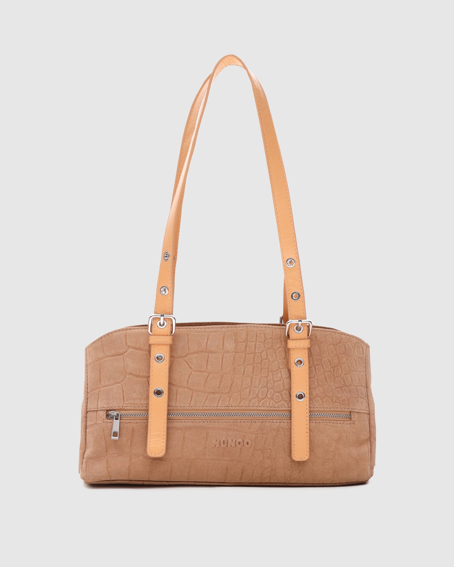 Núnoo Hazel Scale Suede Cream Medium Cream