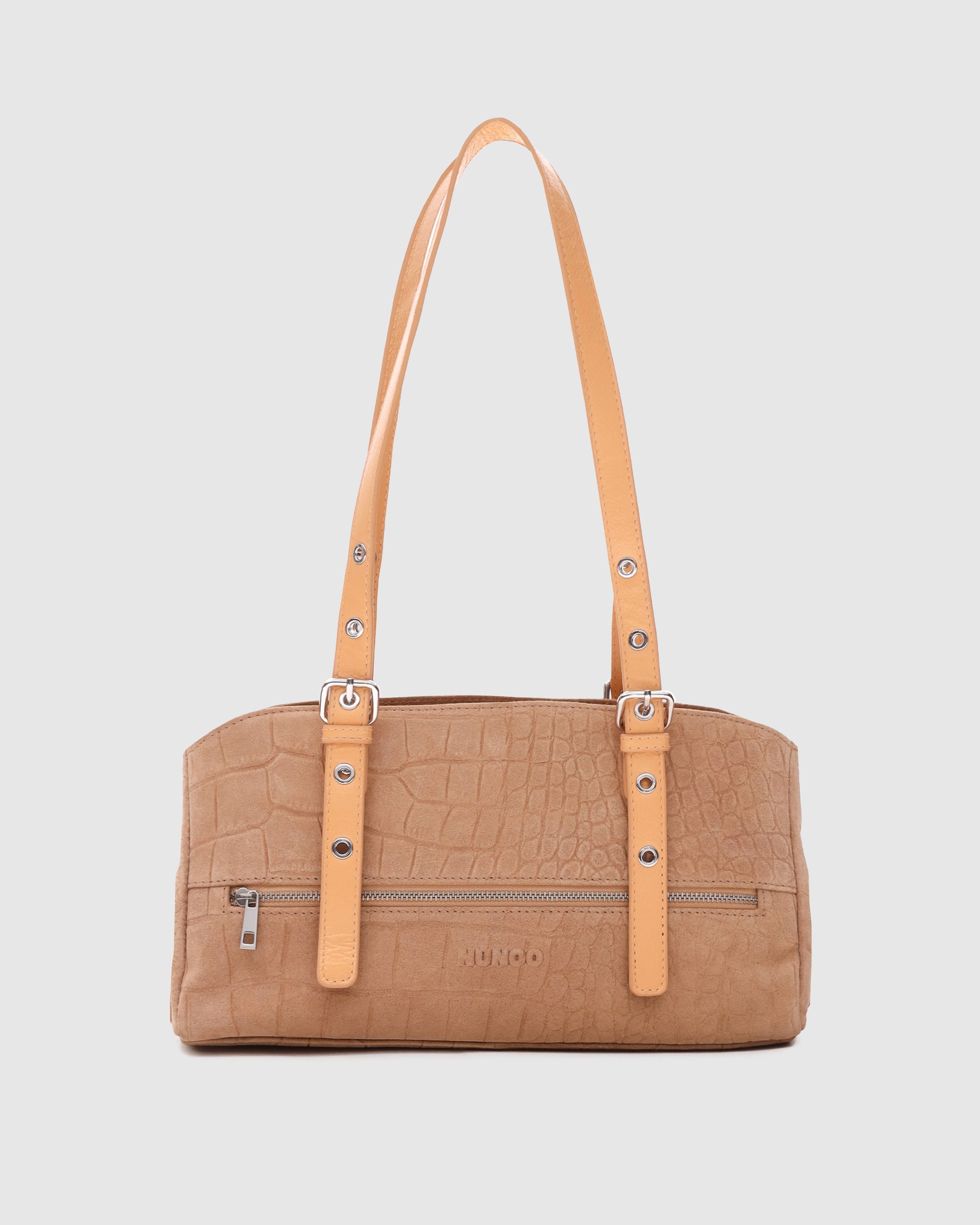 Núnoo Hazel Scale Suede Cream Medium Cream