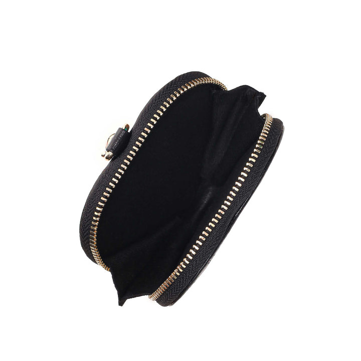 Núnoo Heart Coin Pocket Florence Black w. Gold Accessories Black
