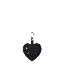 Heart Rivet Bagcharm Silky Black w. Gold