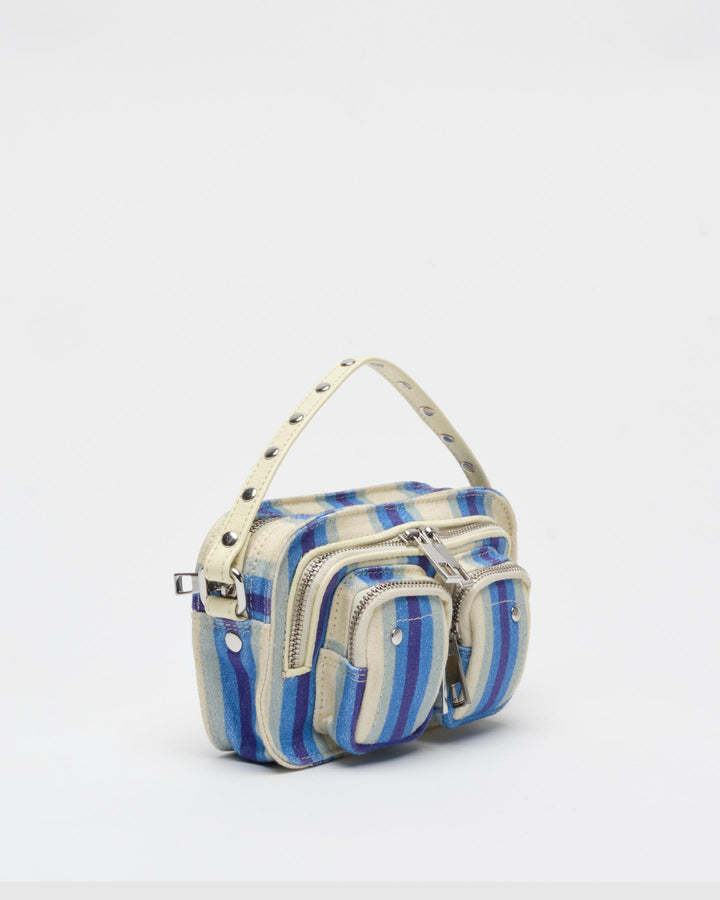 Núnoo Helena Canvas Blue Stripes Small bag Blue Stripes