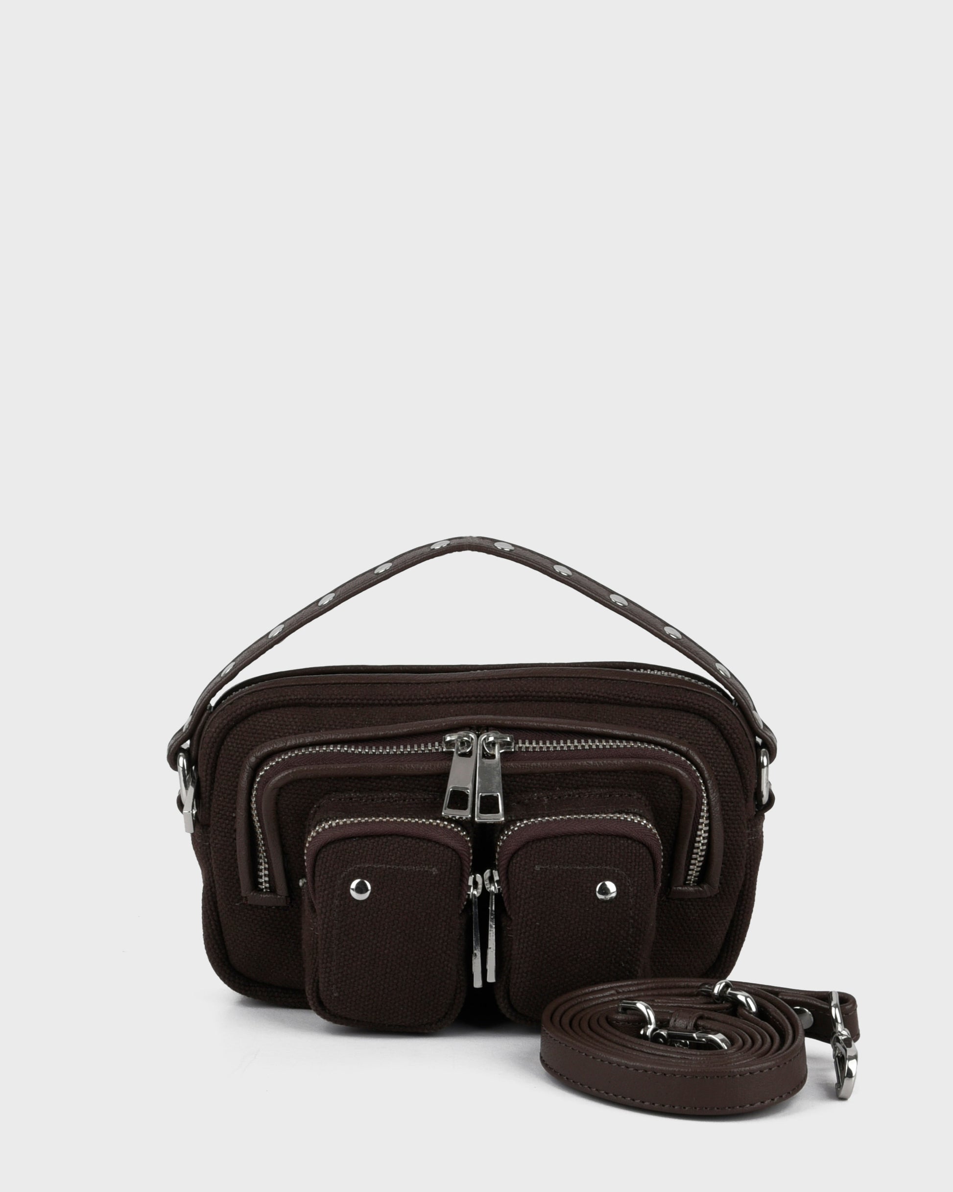 Núnoo Helena Canvas Chocolate Small bag Chocolate