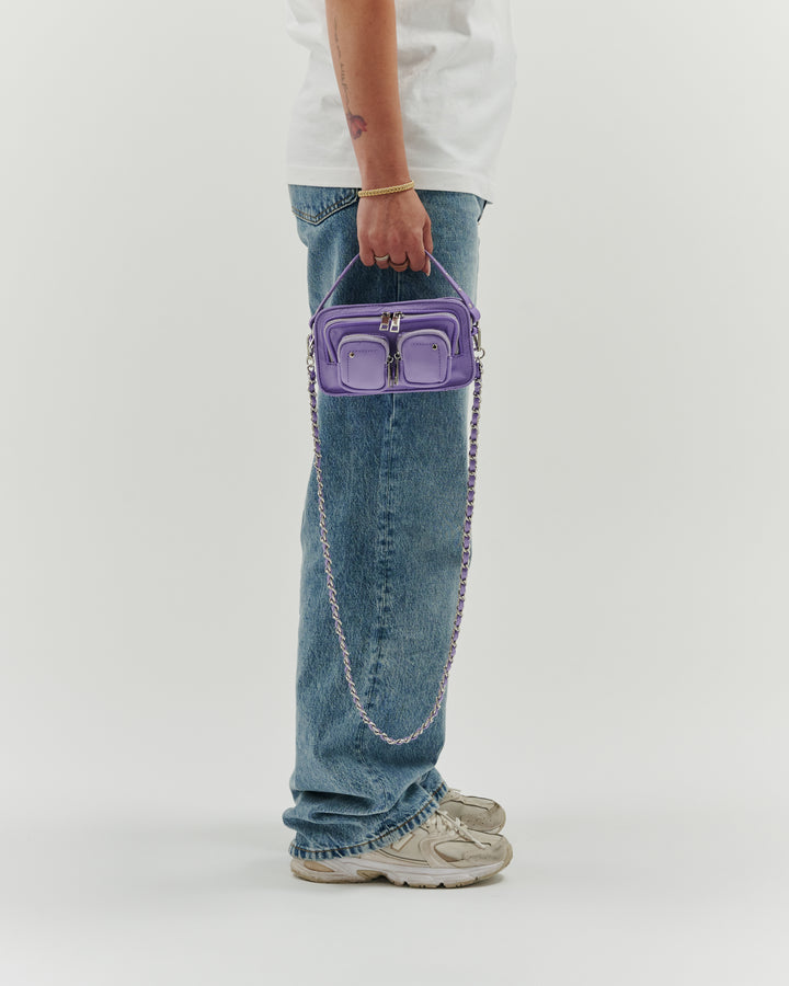 Núnoo Helena Chain Recycled Nylon Lavender Small bag Lavender