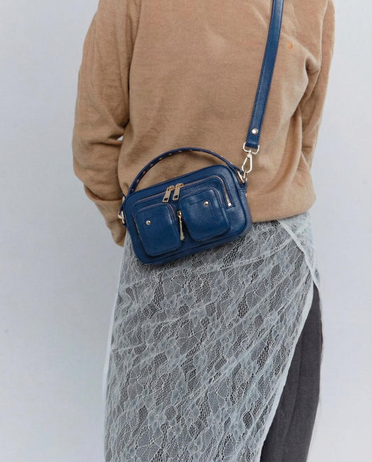 Núnoo Helena Florence Deep Blue w. Gold Small bag Deep Blue