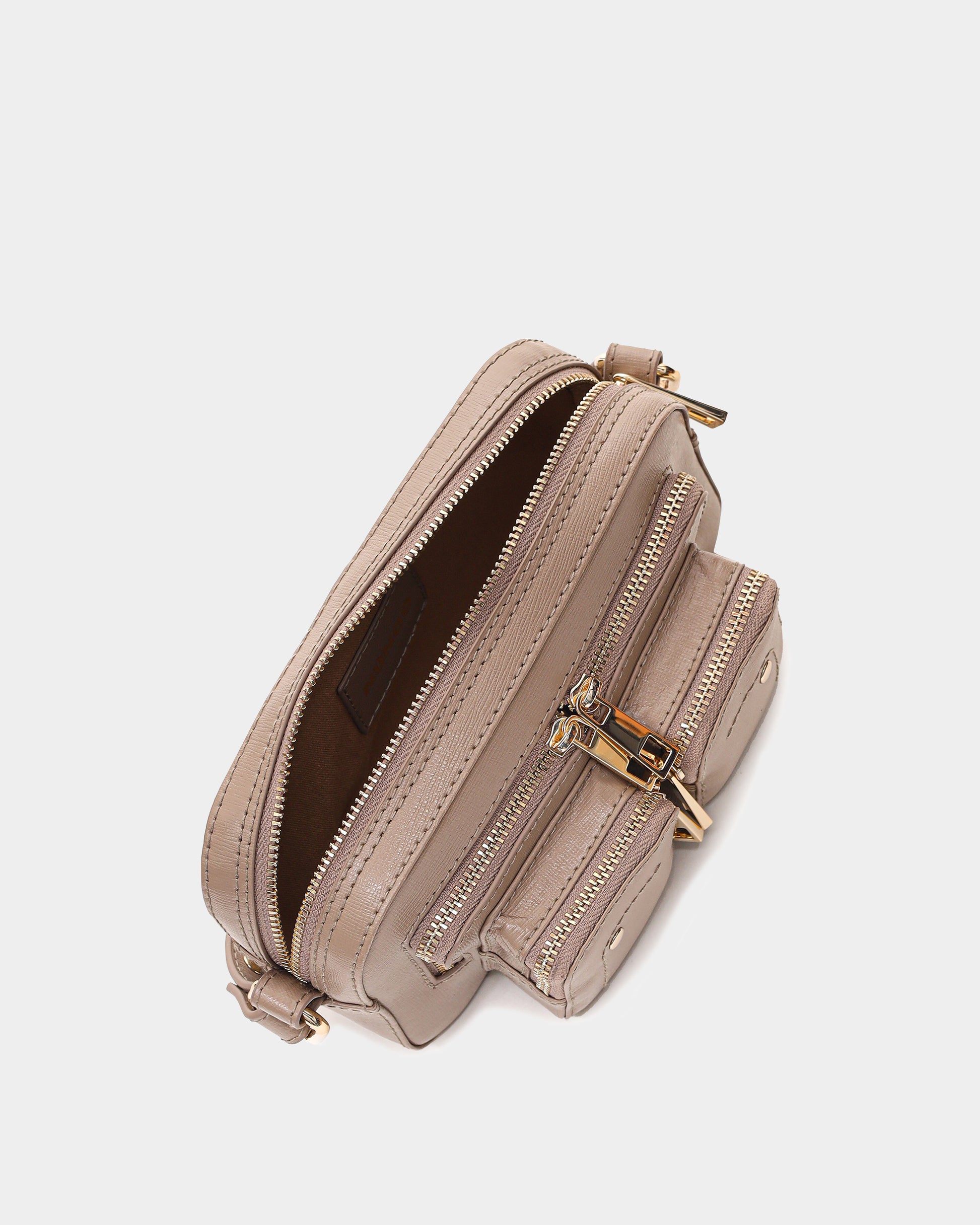 Núnoo Helena Florence Light Brown w. Gold Small bag Light brown