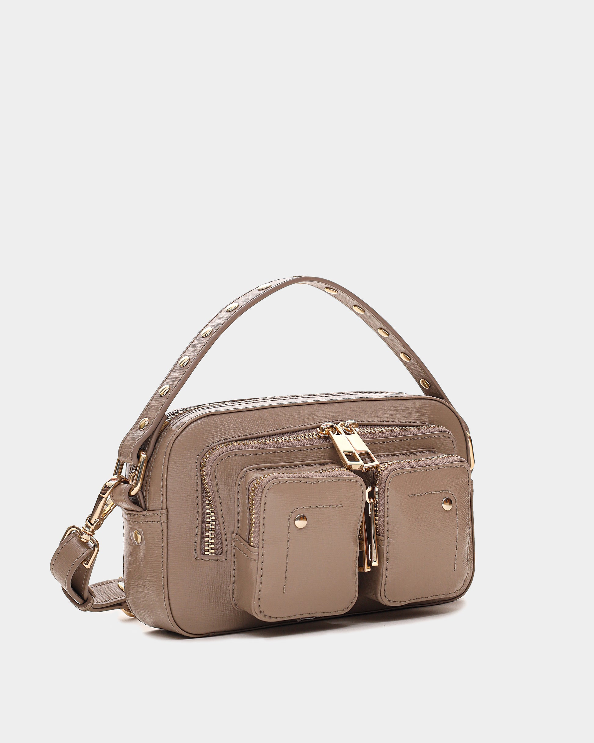 Núnoo Helena Florence Light Brown w. Gold Small bag Light brown