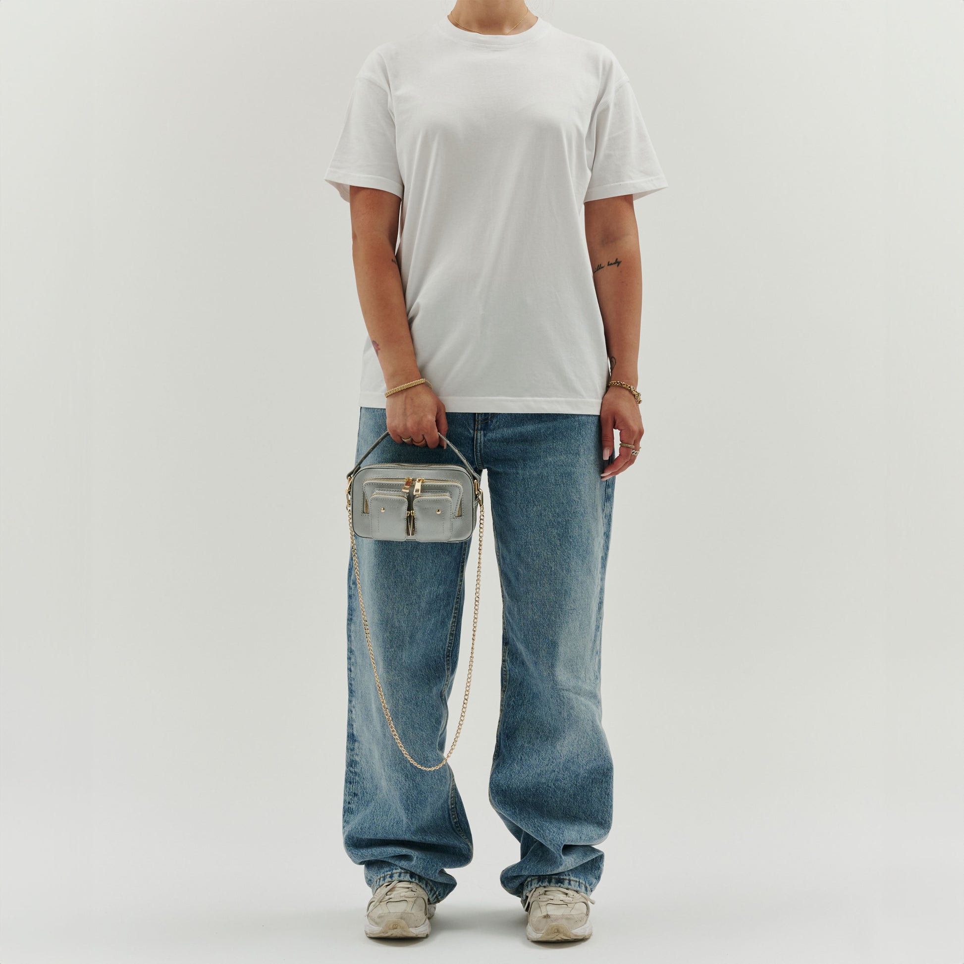 Núnoo Helena Florence Silver W. Gold Small bag Gold