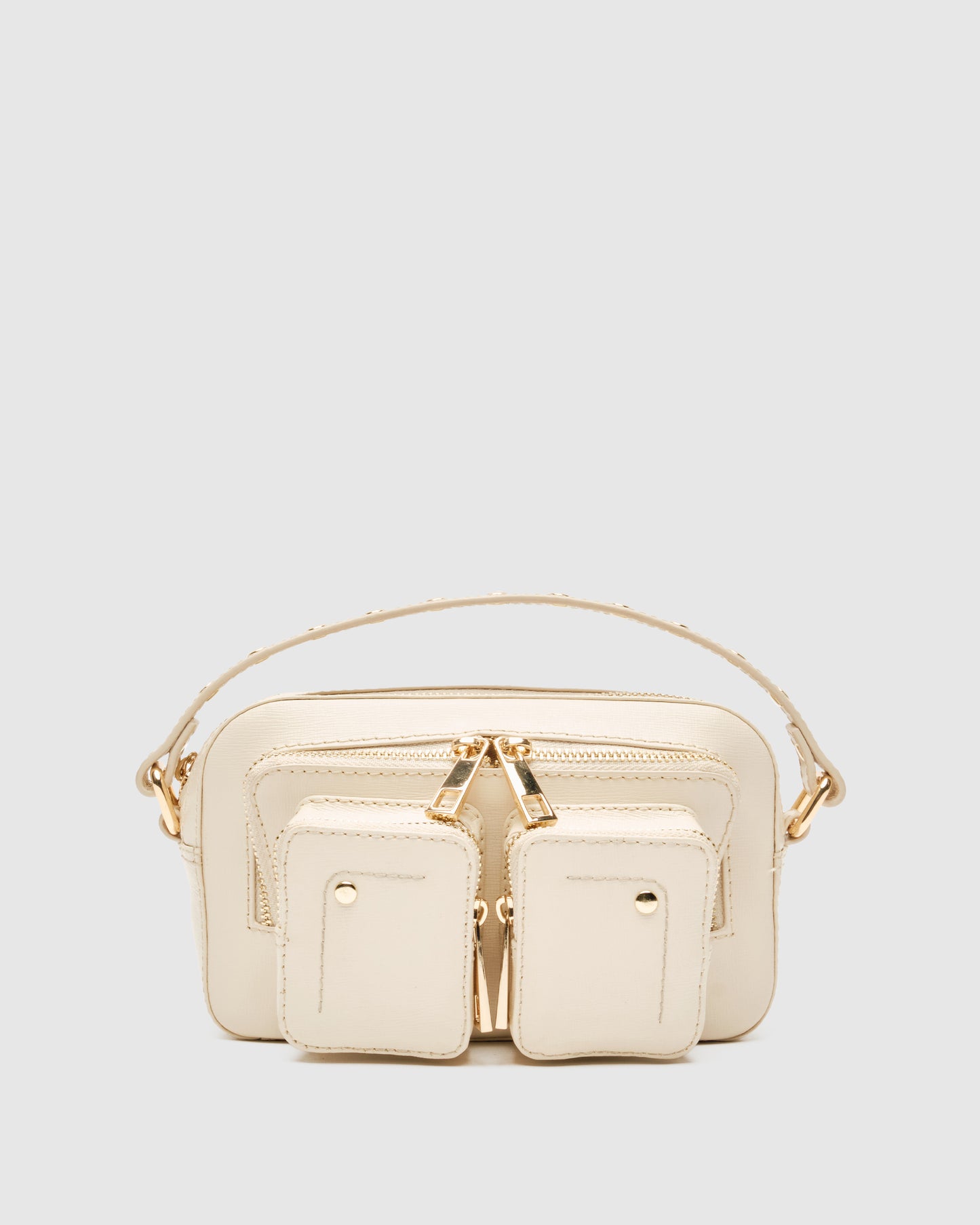 Núnoo Helena Florence Warm Grey w. Gold Small bag Warm Grey