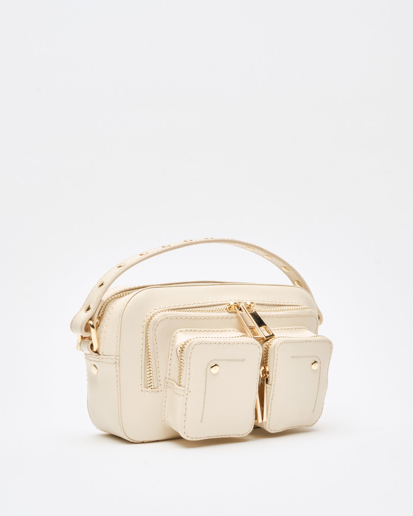 Núnoo Helena Florence Warm Grey w. Gold Small bag Warm Grey