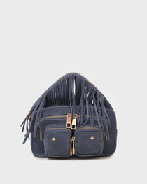 Helena Fringe Suede Jeans w. Gold