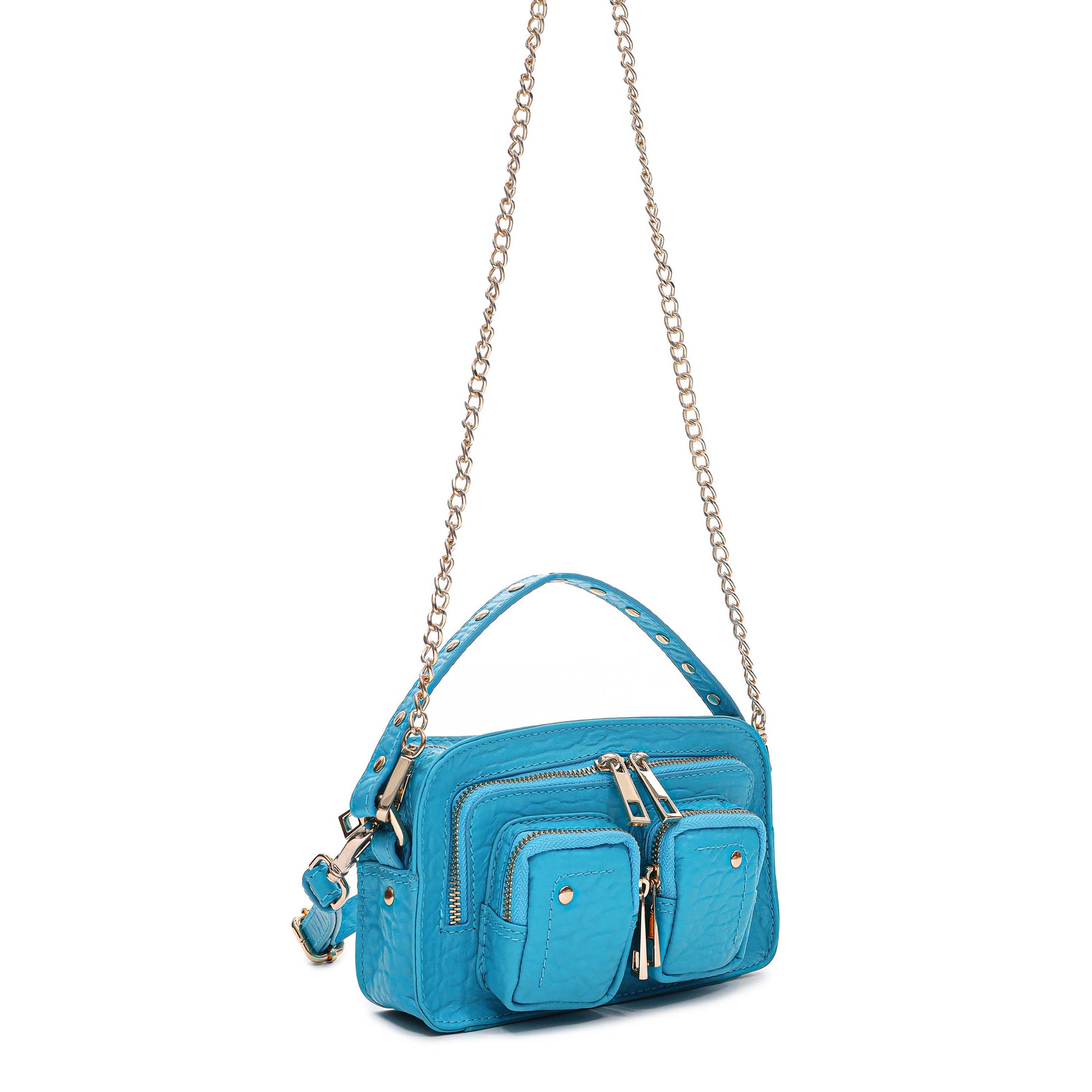 Núnoo Helena New Zealand Bright Blue w. Gold Small bag Bright Blue