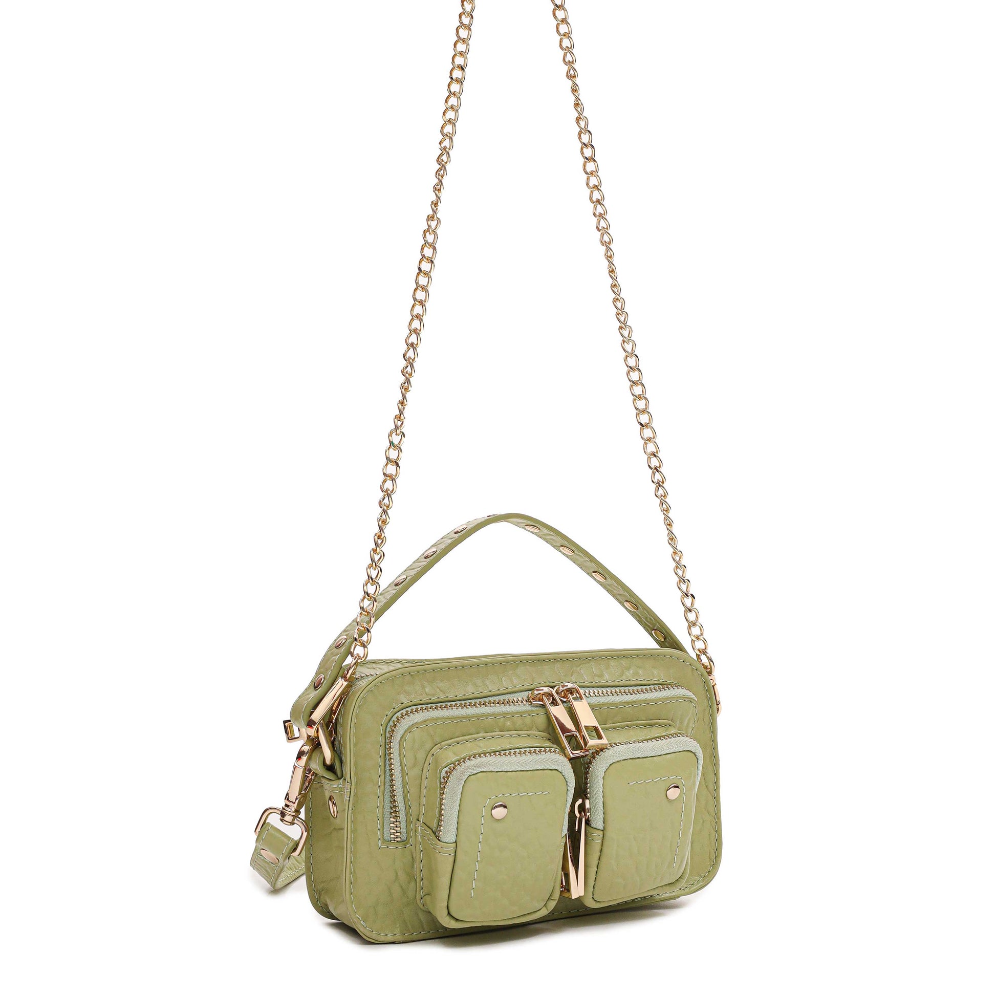 Núnoo Helena New Zealand Light Green w. Gold Small bag Light green