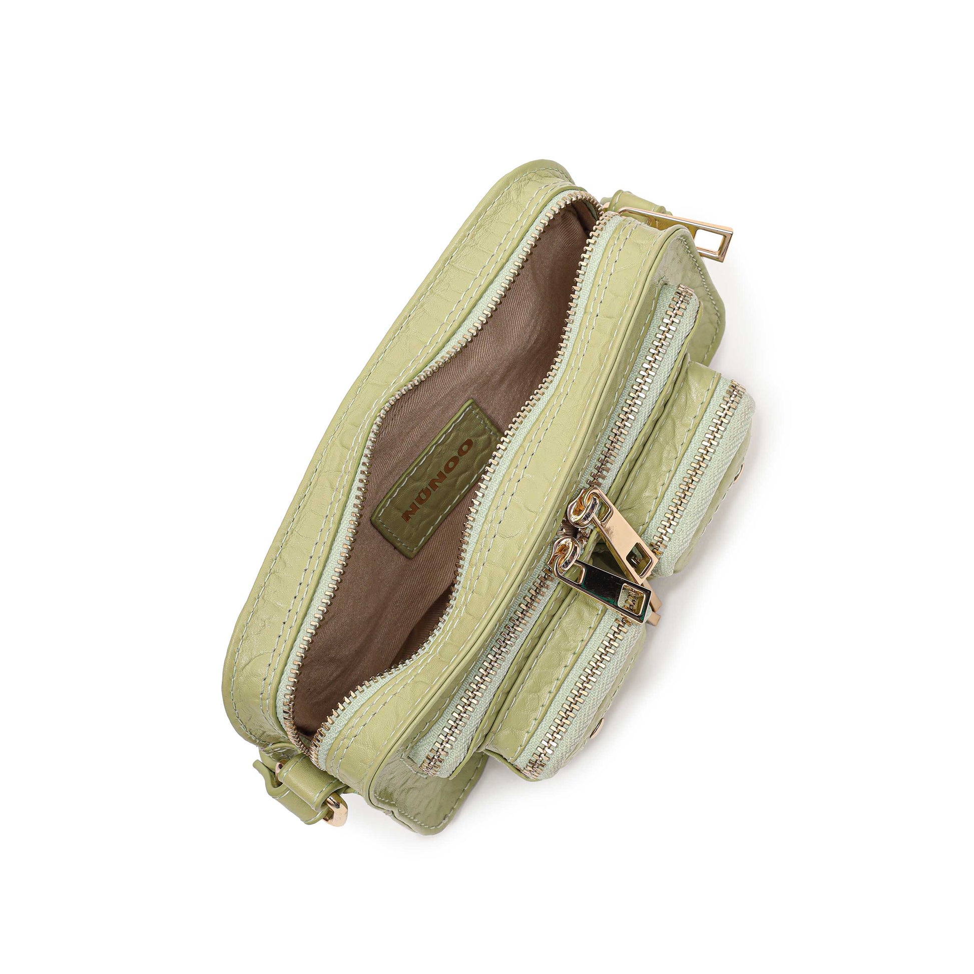 Núnoo Helena New Zealand Light Green w. Gold Small bag Light green