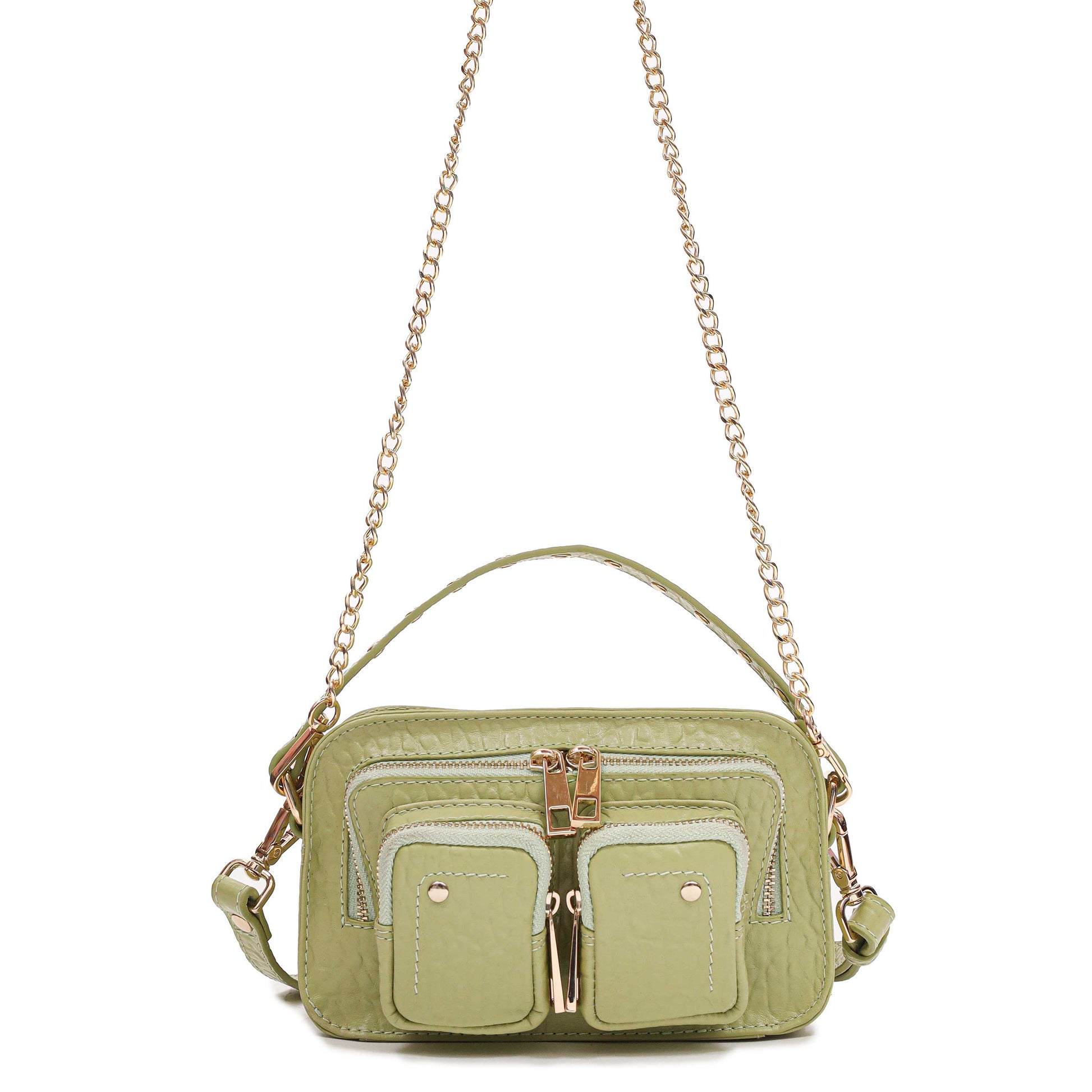 Núnoo Helena New Zealand Light Green w. Gold Small bag Light green