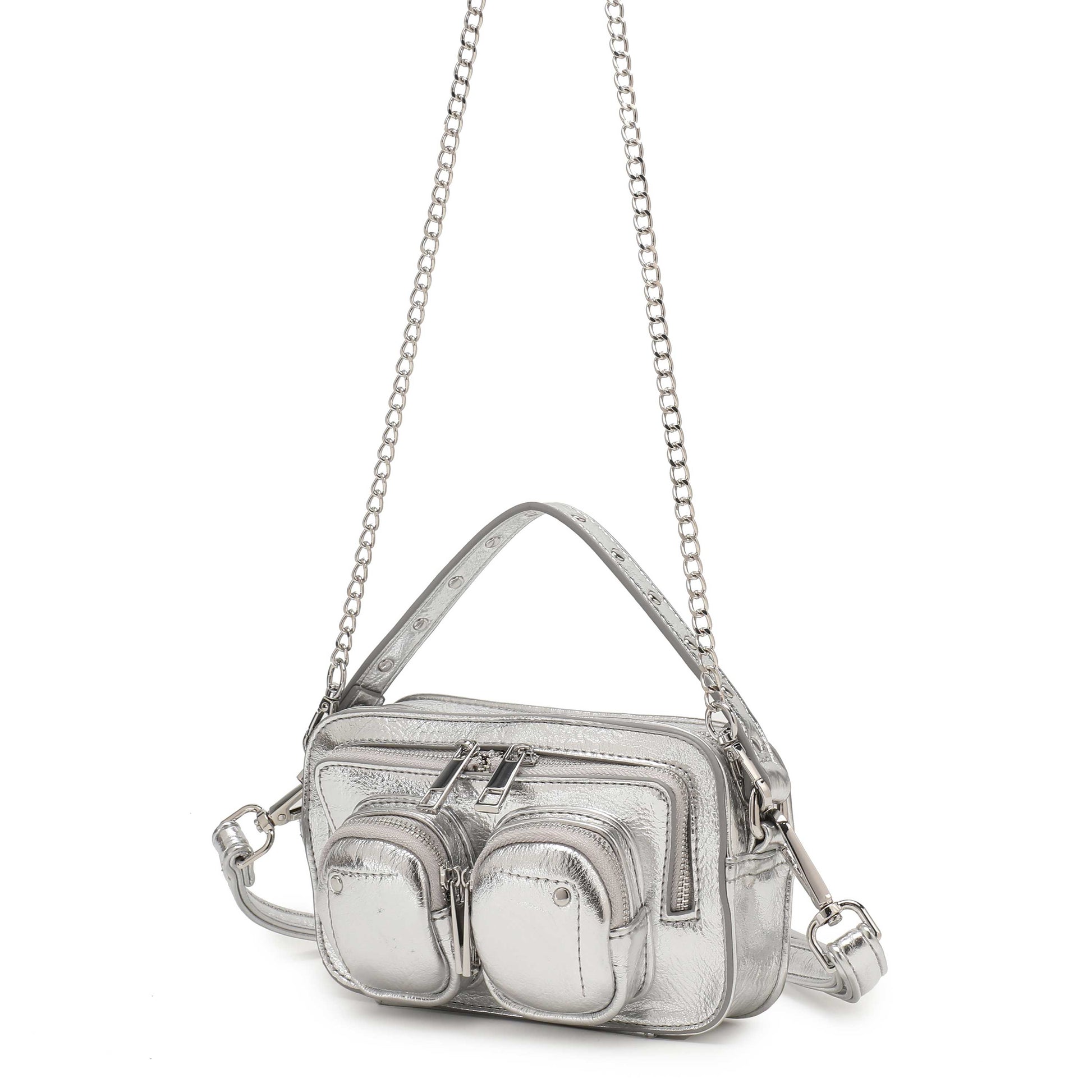 Núnoo Helena Recycled Cool Silver Small bag Silver
