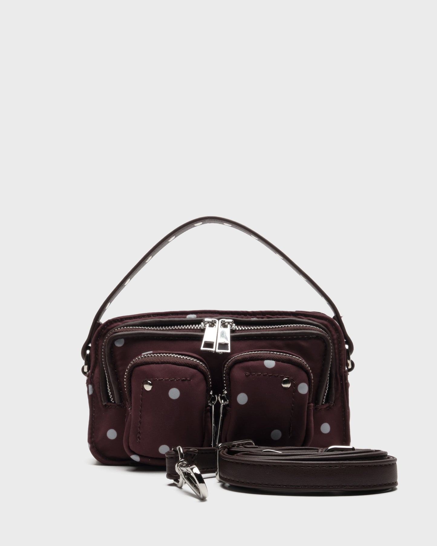 Núnoo Helena Recycled Nylon Chocolate Dots Small bag Chocolate Dots