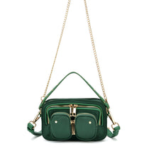 Helena Recycled Nylon Dark Green w. Gold