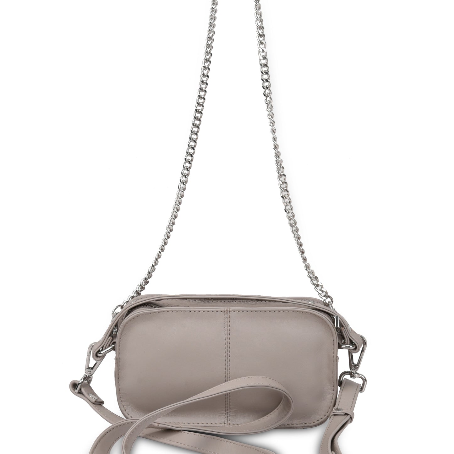 Núnoo Helena Rivet Pure Stone w. Silver Small bag Stone