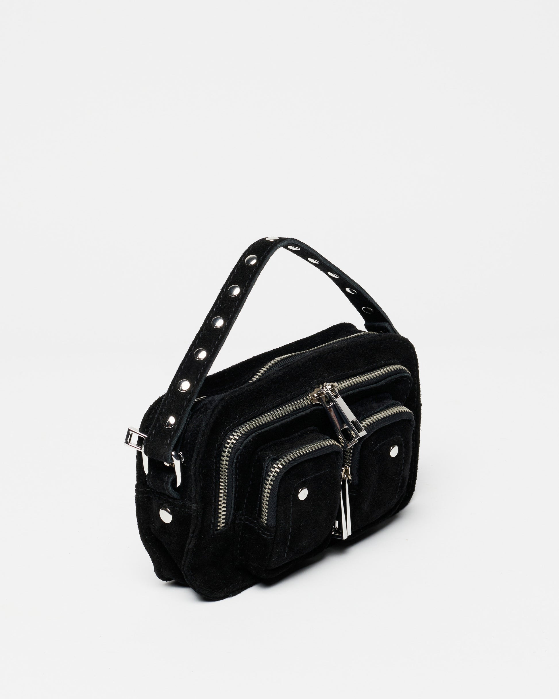 Núnoo Helena Suede Black Small bag Black