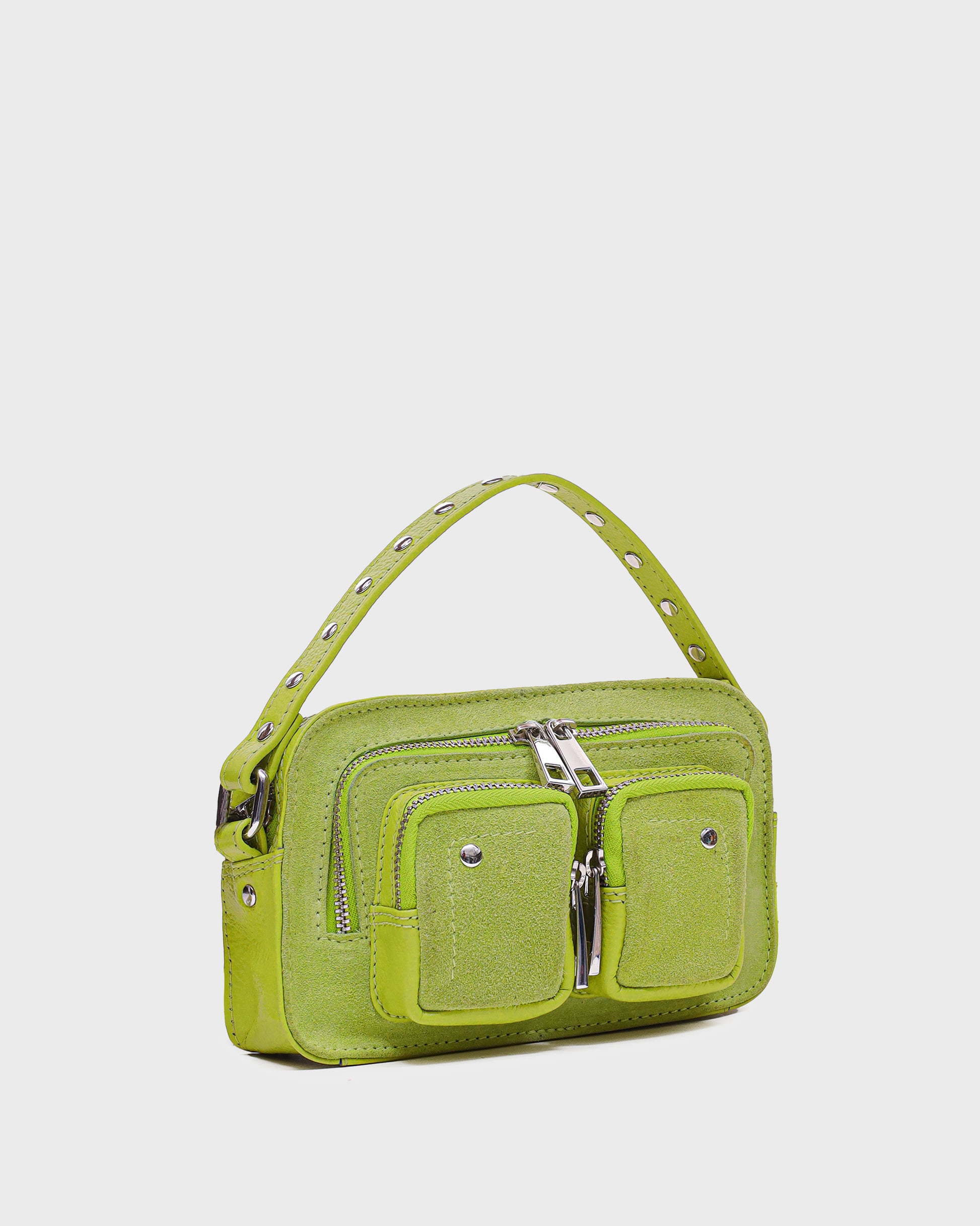 Núnoo Helena Suede Lime Small bag