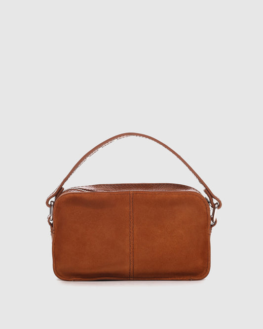 Núnoo Helena Suede Pecan Brown Small bag Pecan Brown