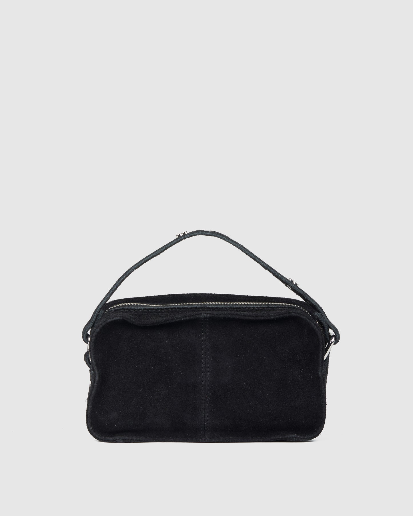 Núnoo Helena Sweetheart Suede Black Small bag Black