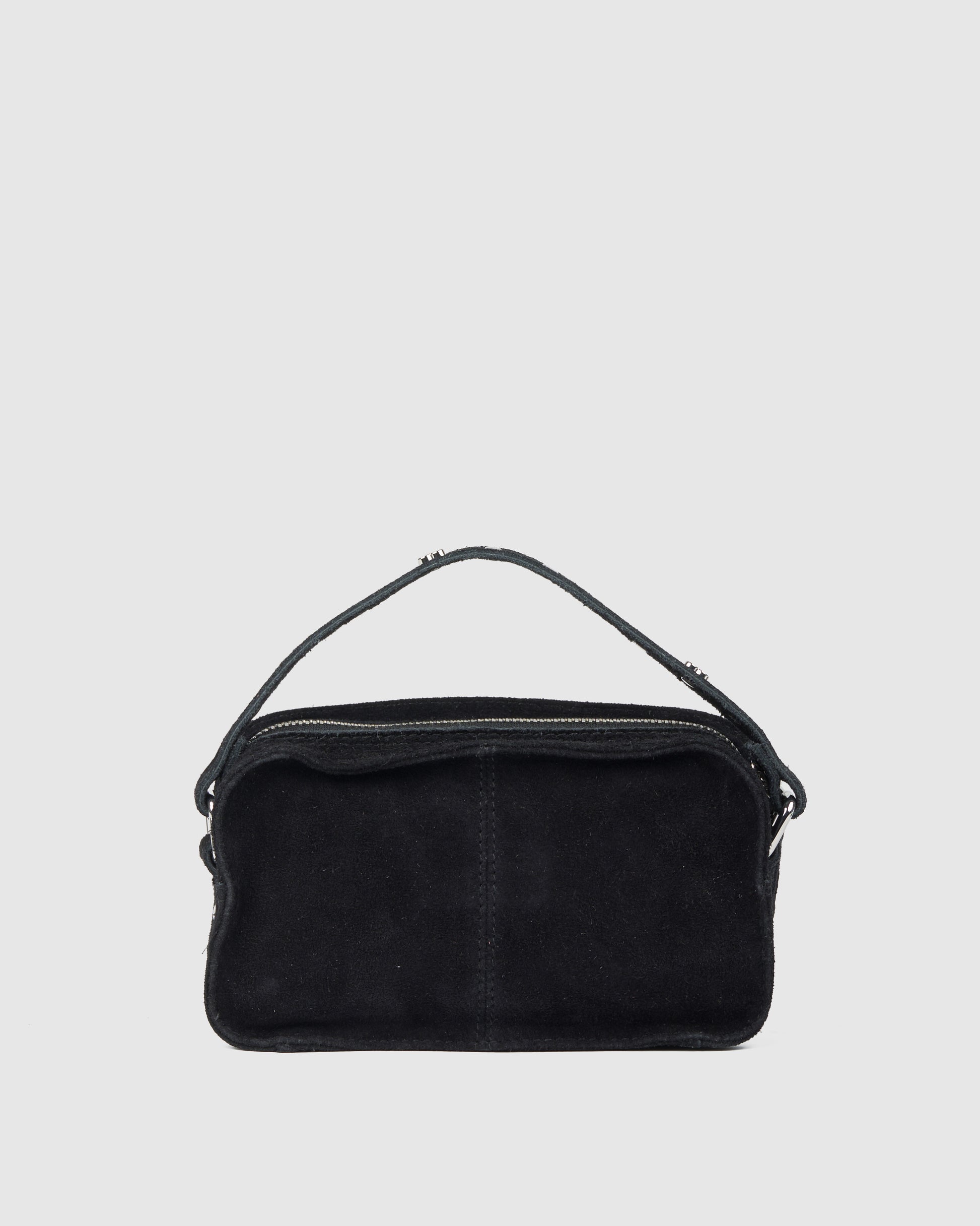 Núnoo Helena Sweetheart Suede Black Small bag Black