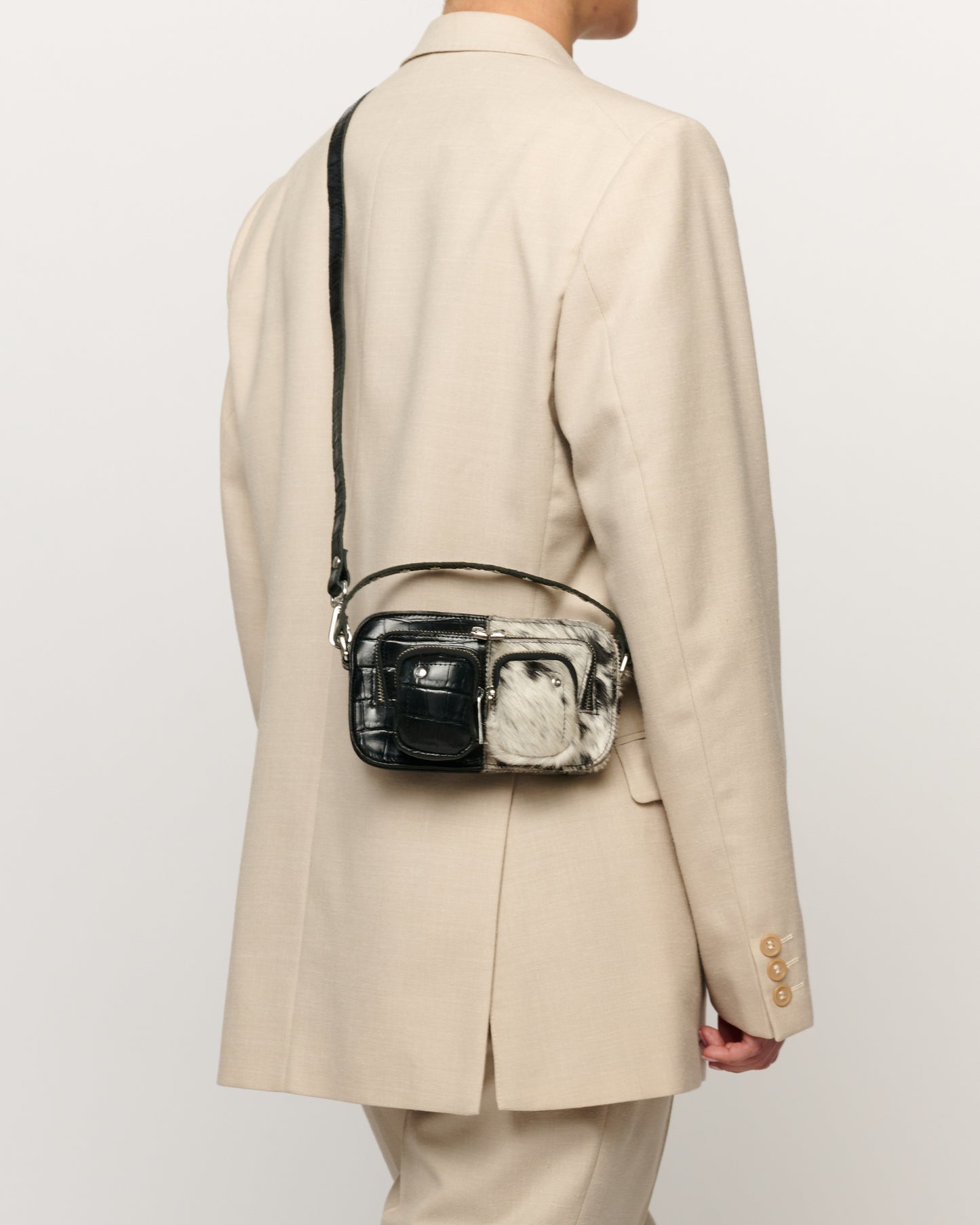 Núnoo Helena Texas Dots Small bag Black/white