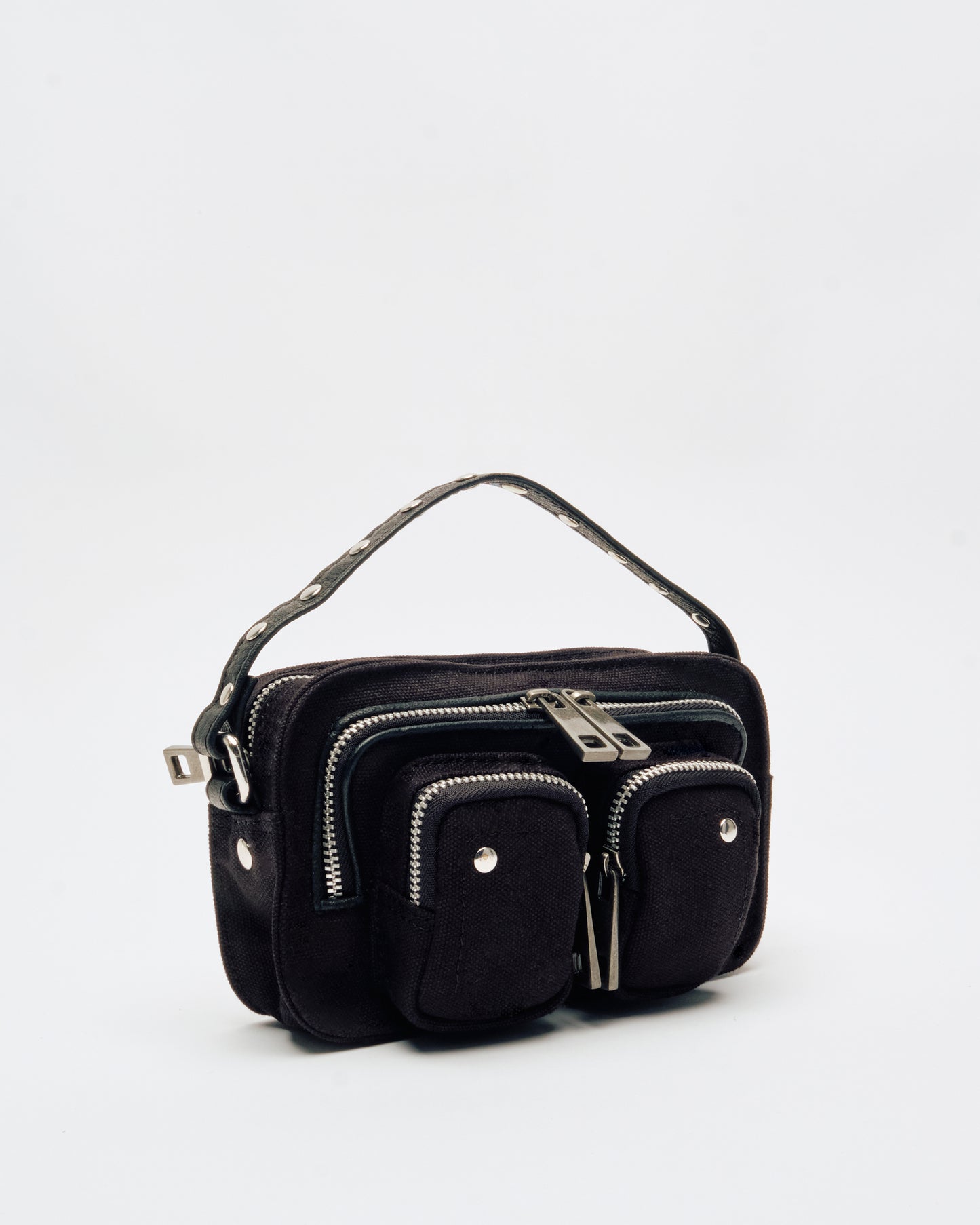 Núnoo Helena recycled canvas black Small bag Black