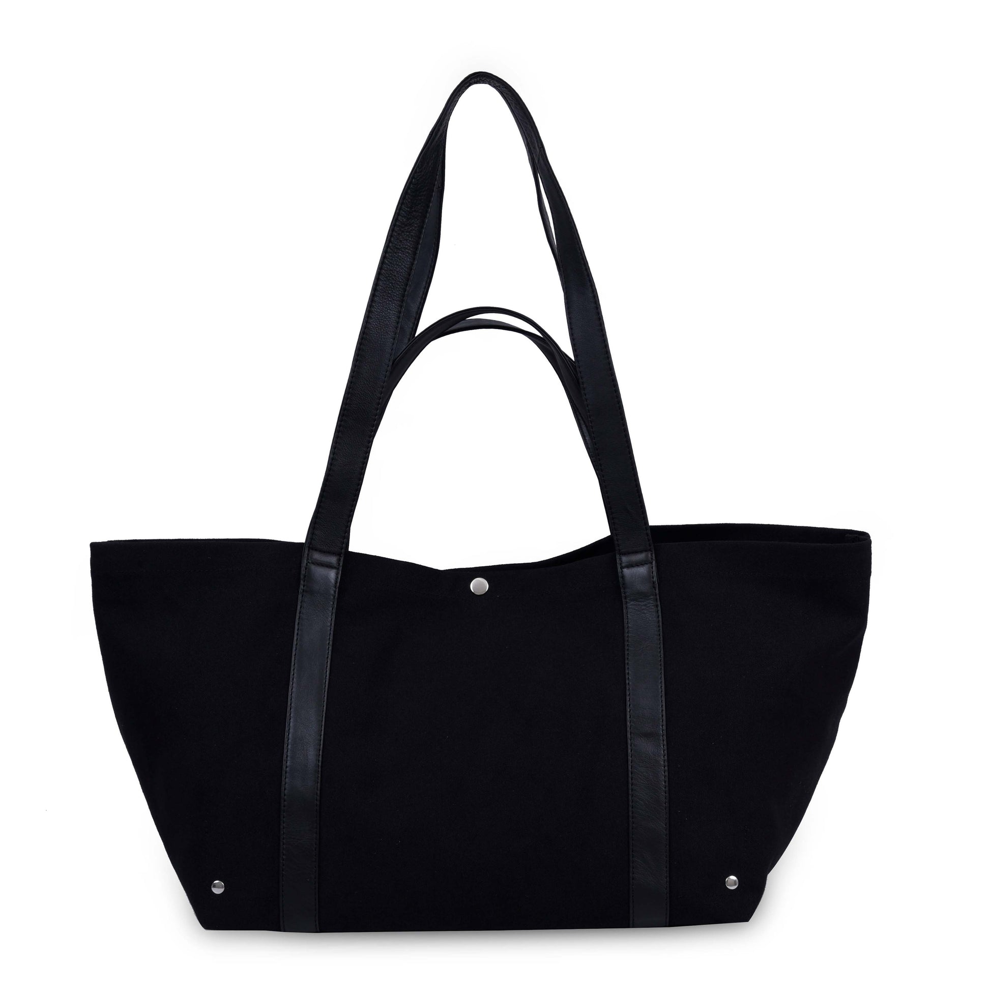 Núnoo Holiday Recycled Canvas Black Tote Black