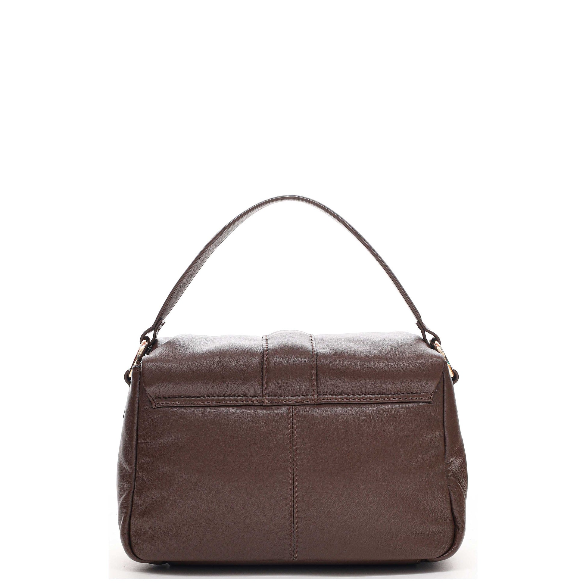 Núnoo Honey Buckle Puffed Sheep Dark Brown w. Gold Shoulder bags Dark brown