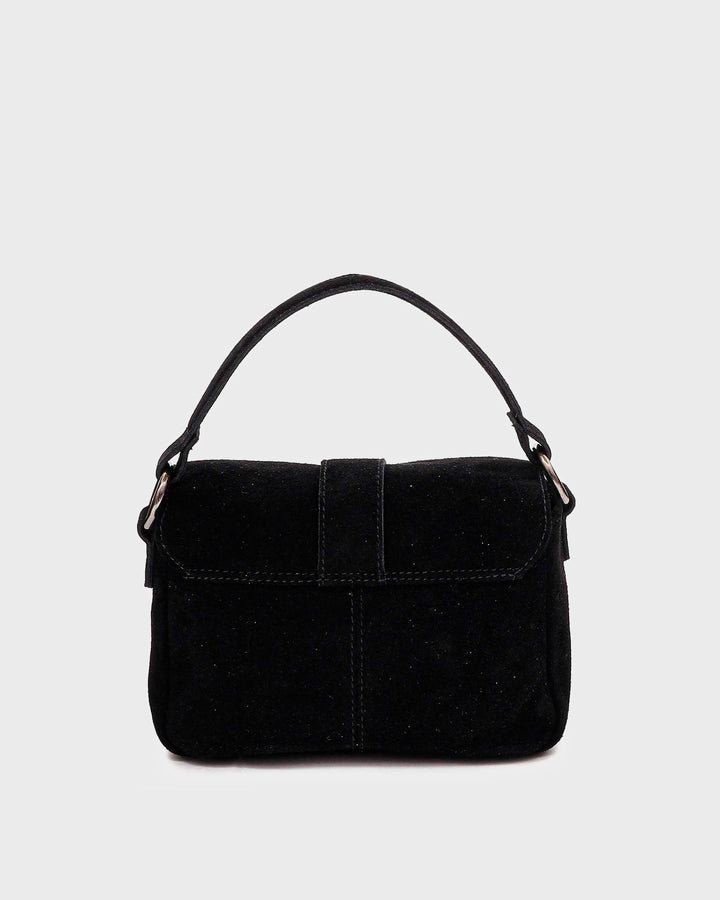 Núnoo Honey Buckle Suede Black Medium Black