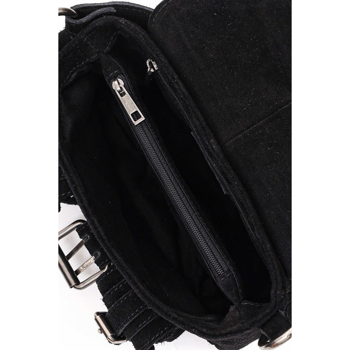 Núnoo Honey Buckle Suede Black Medium Black