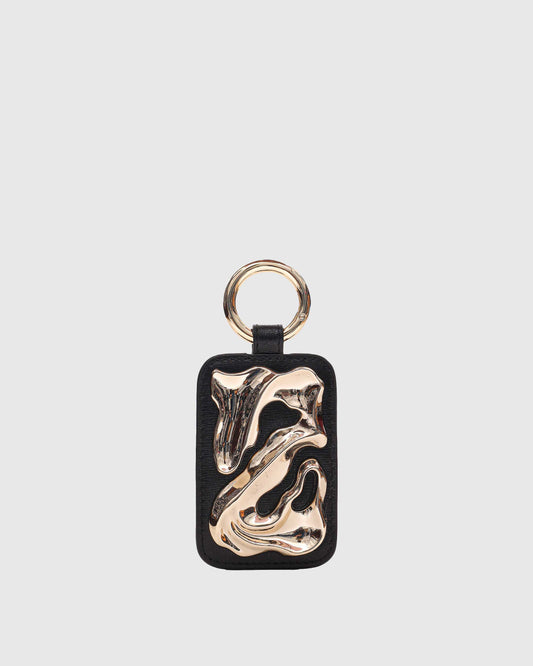 Núnoo Icon Key Ring Florence Black w. Gold Accessories Black