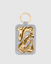Icon Key Ring Florence Light Grey w. Gold