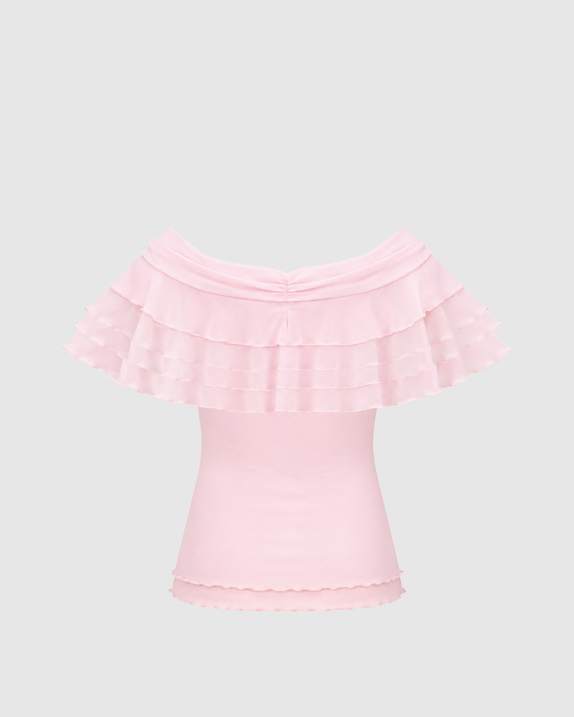 Núnoo Juliette Ruffle Top - Berg Larsen x Núnoo Berg Larsen Baby Pink