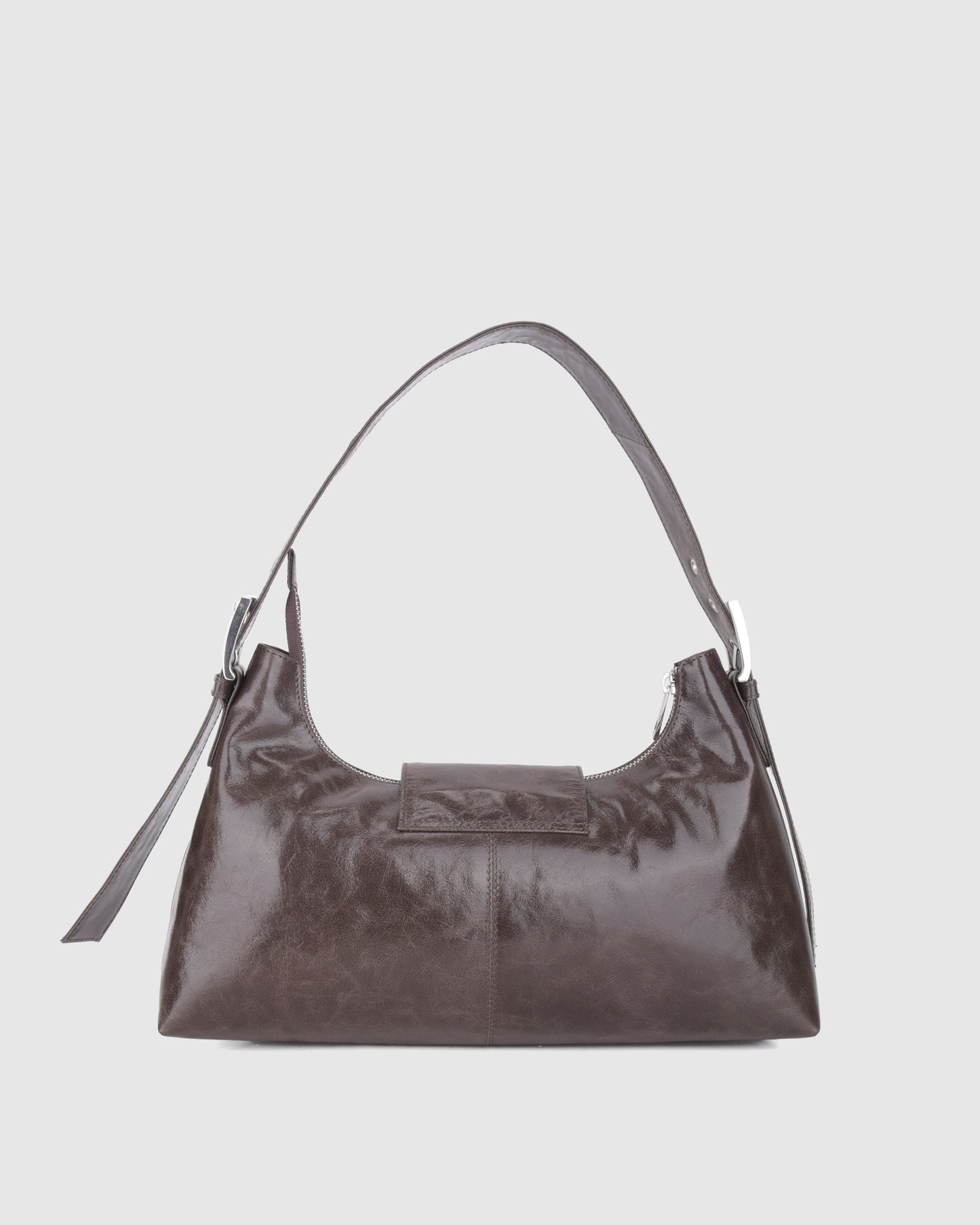 Núnoo Large Dandy Buckle Megah Dark Brown Medium