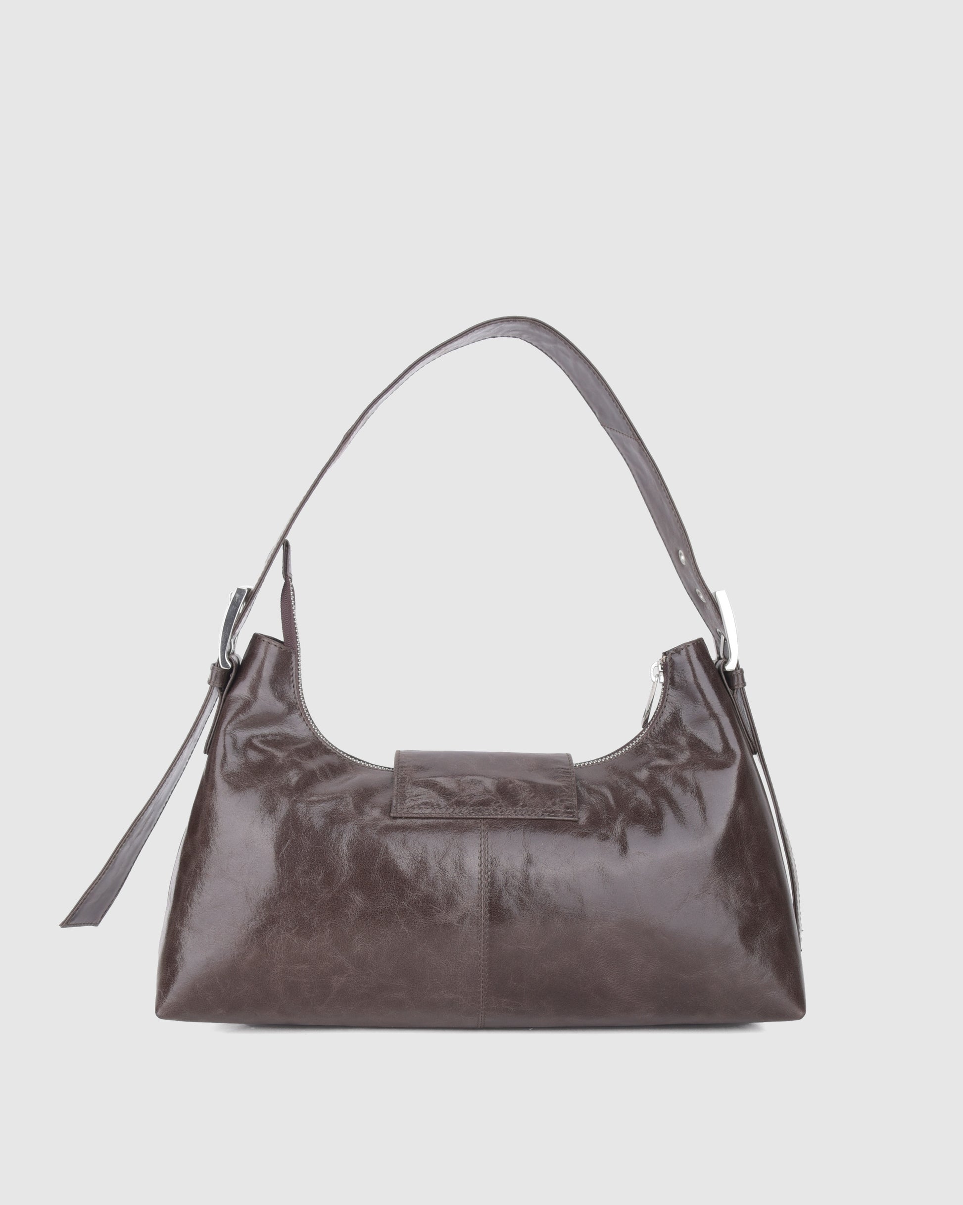 Núnoo Large Dandy Buckle Megah Dark Brown Medium